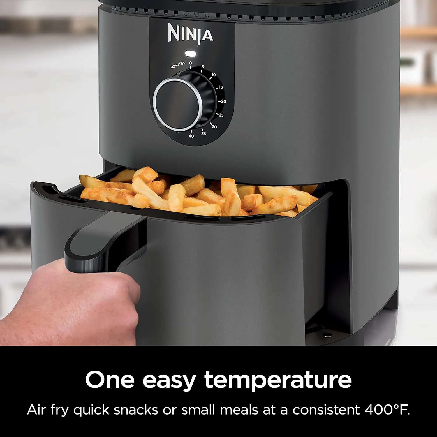 2Qt Mini Air Fryer - AF080 Grey - Image 3