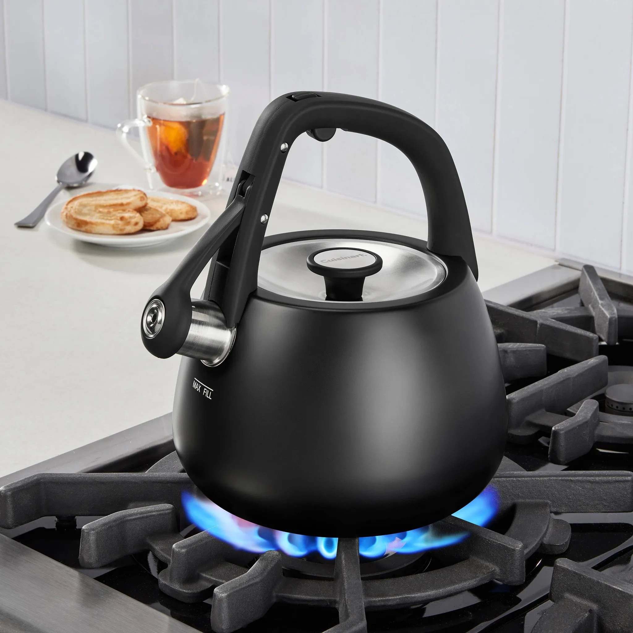 2qt Stainless Steel Stovetop Kettle- Matte Black - Image 5