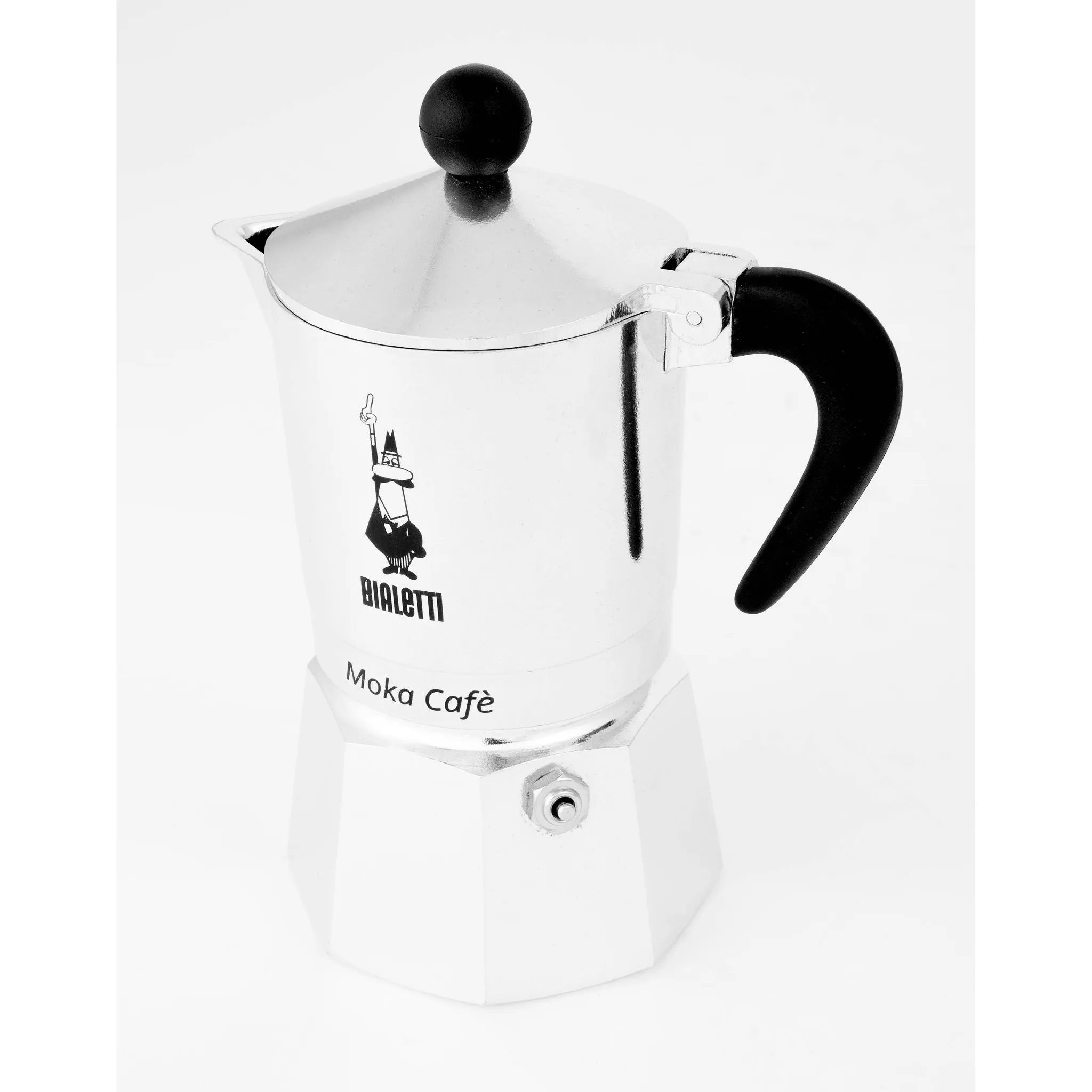 3 Cup Moka Stovetop Espresso Maker - Silver - Image 5