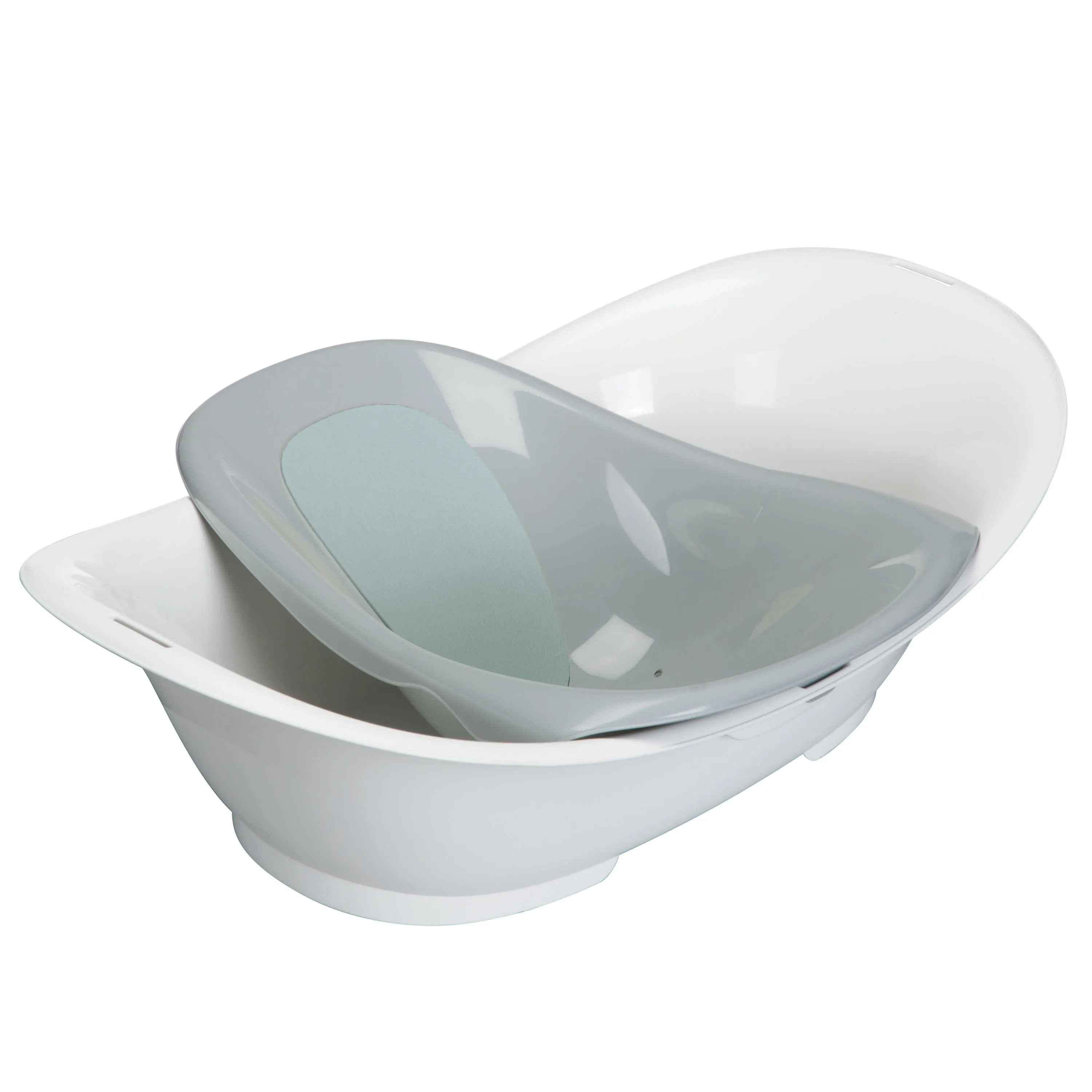 3-in-1 Clean Fun Plastic Rigid Baby Bathtub - Harbor Mist - Image 5