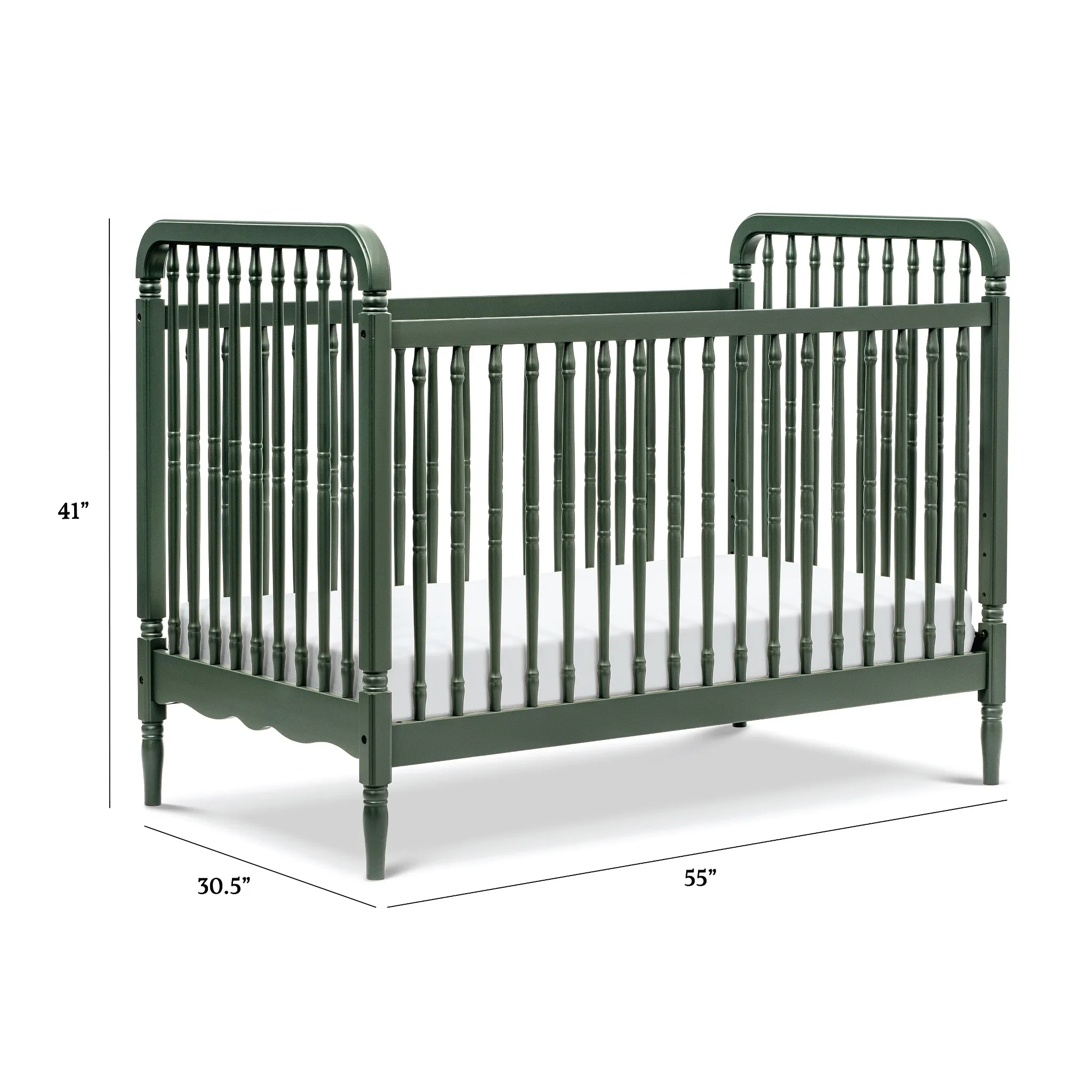 3 in 1 Convertible Spindle Crib - Toddler Bed Conversion Kit - Image 3