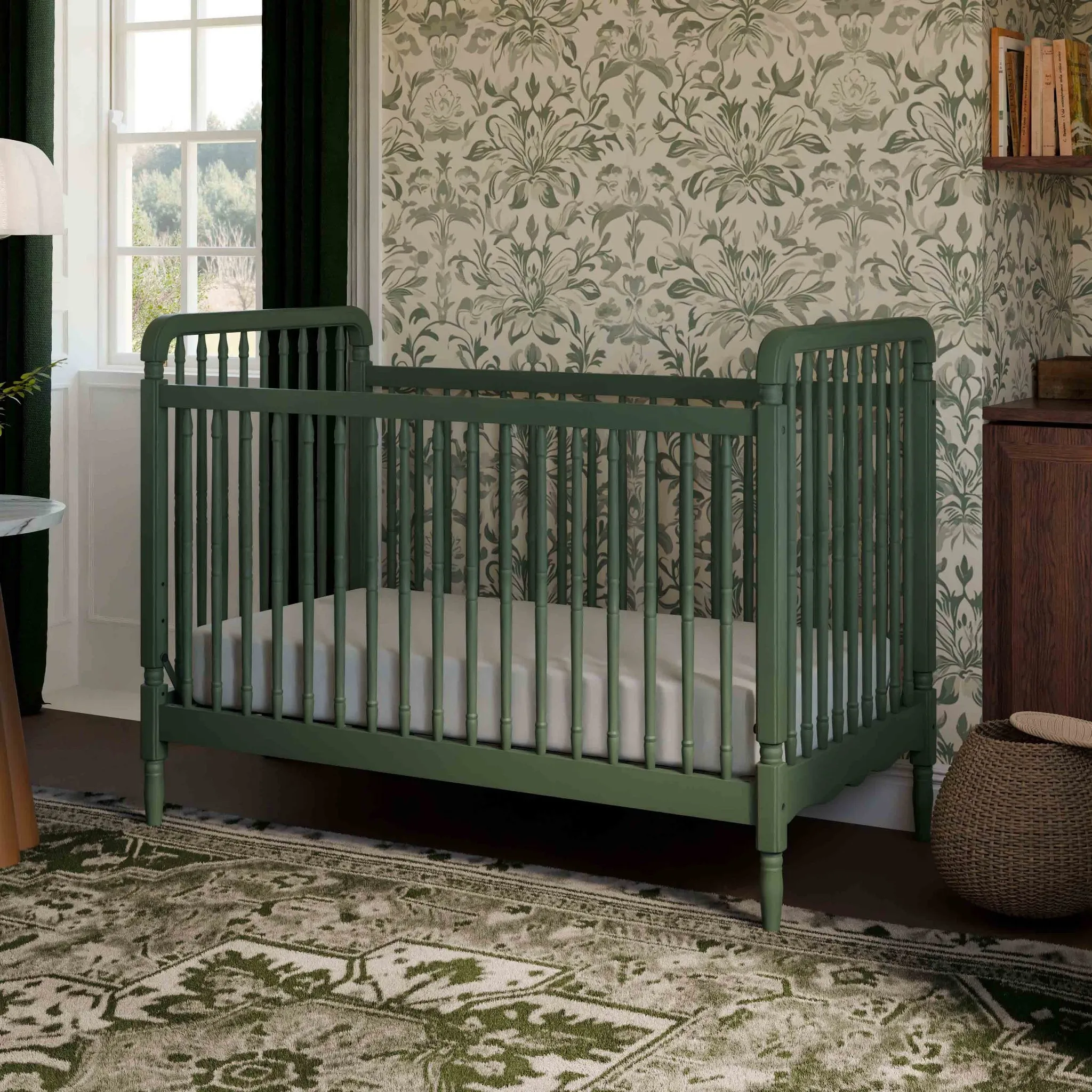 3 in 1 Convertible Spindle Crib - Toddler Bed Conversion Kit - Image 4
