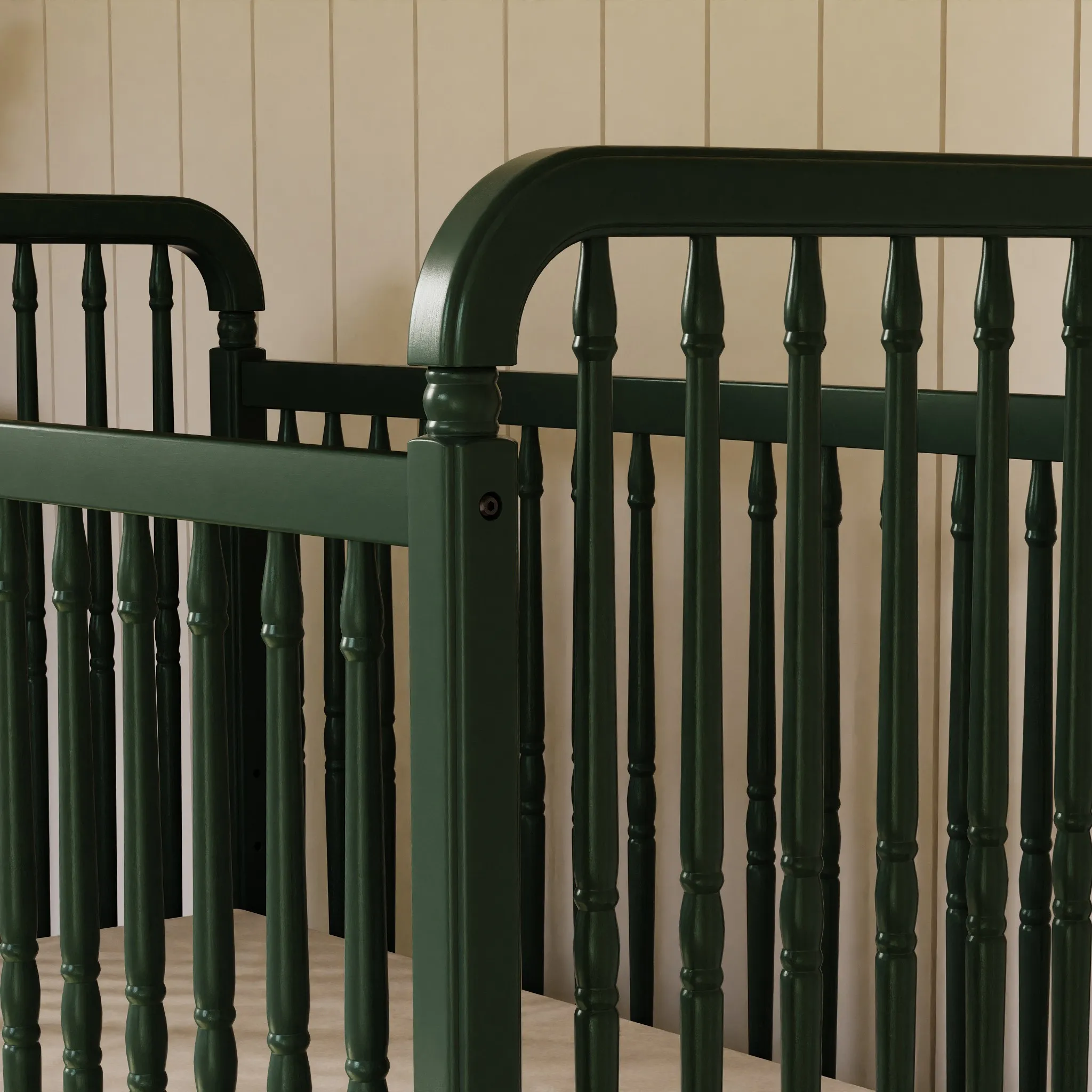 3 in 1 Convertible Spindle Crib - Toddler Bed Conversion Kit - Image 5