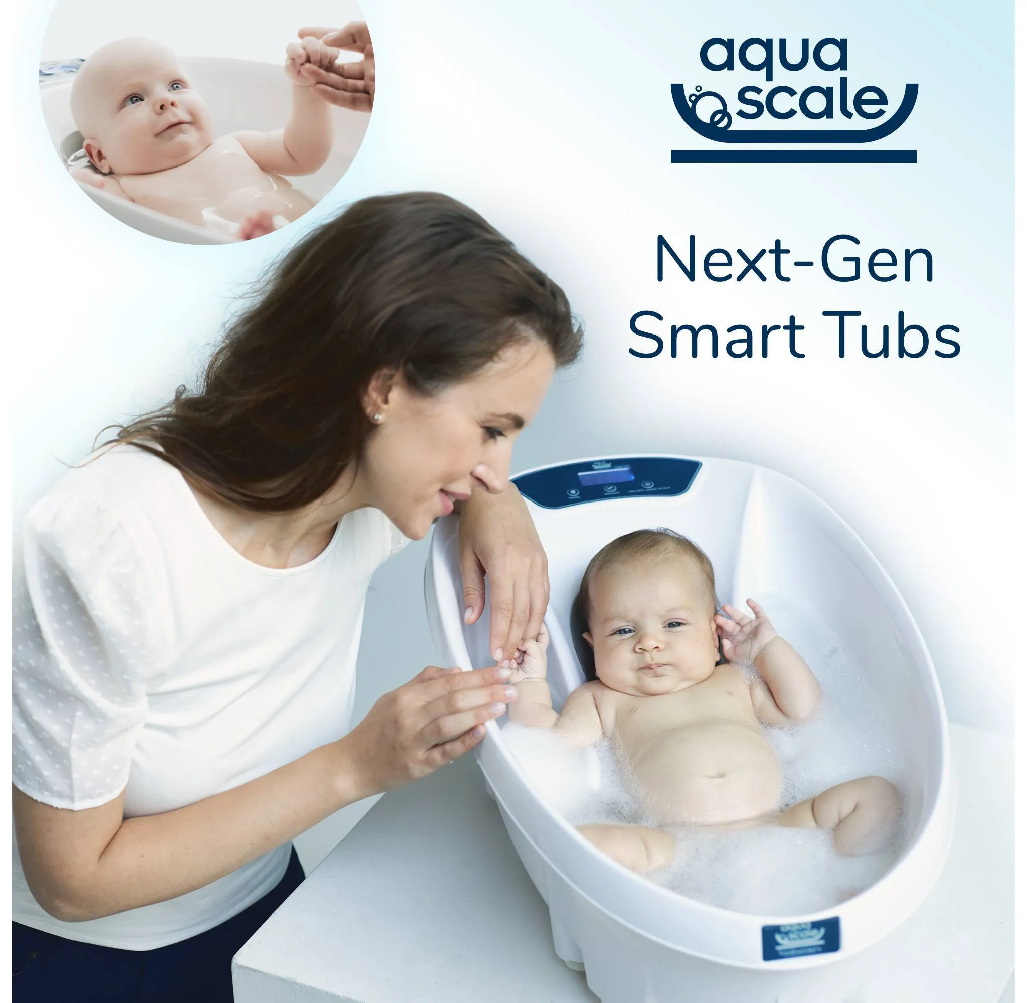 Aqua Scale 3-in-1 Digital Scale Water Thermometer and Infant Tub - Image 5