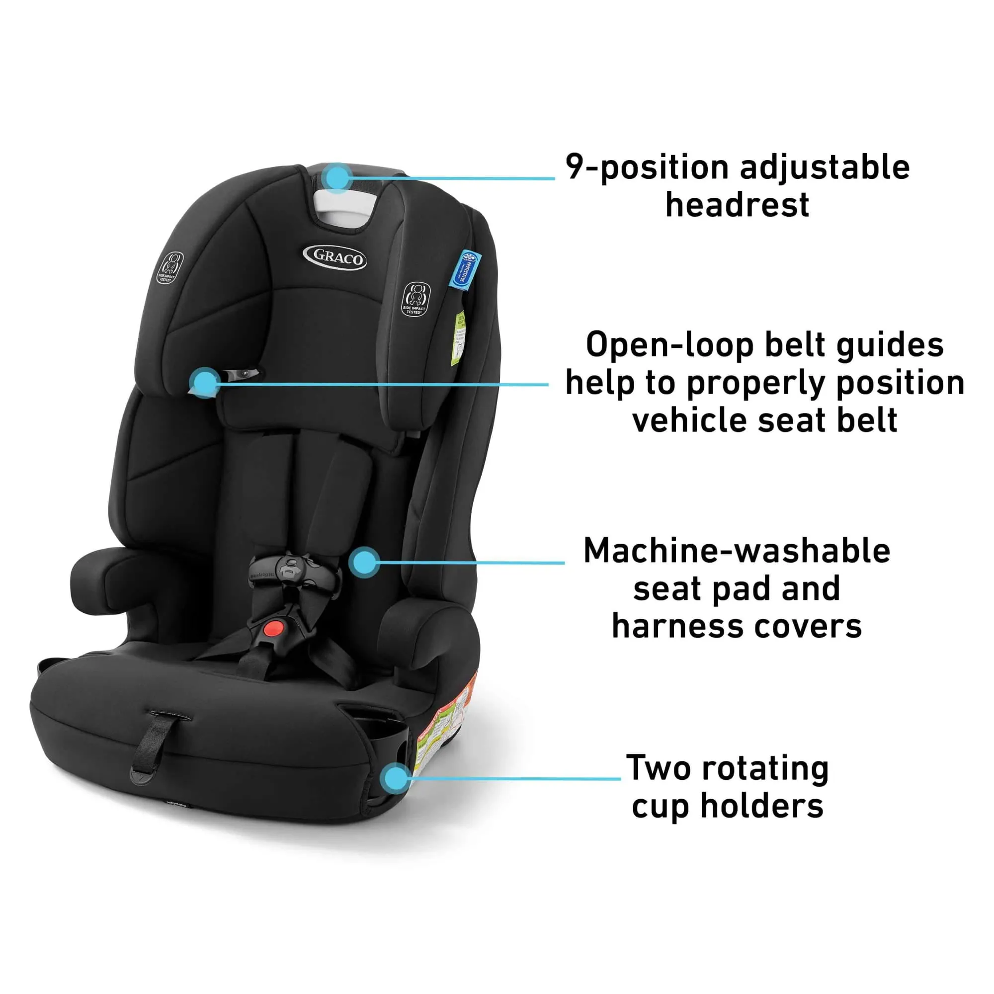 Tranzitions 3-in-1 Harness Booster Car Seat - Proof - Image 10