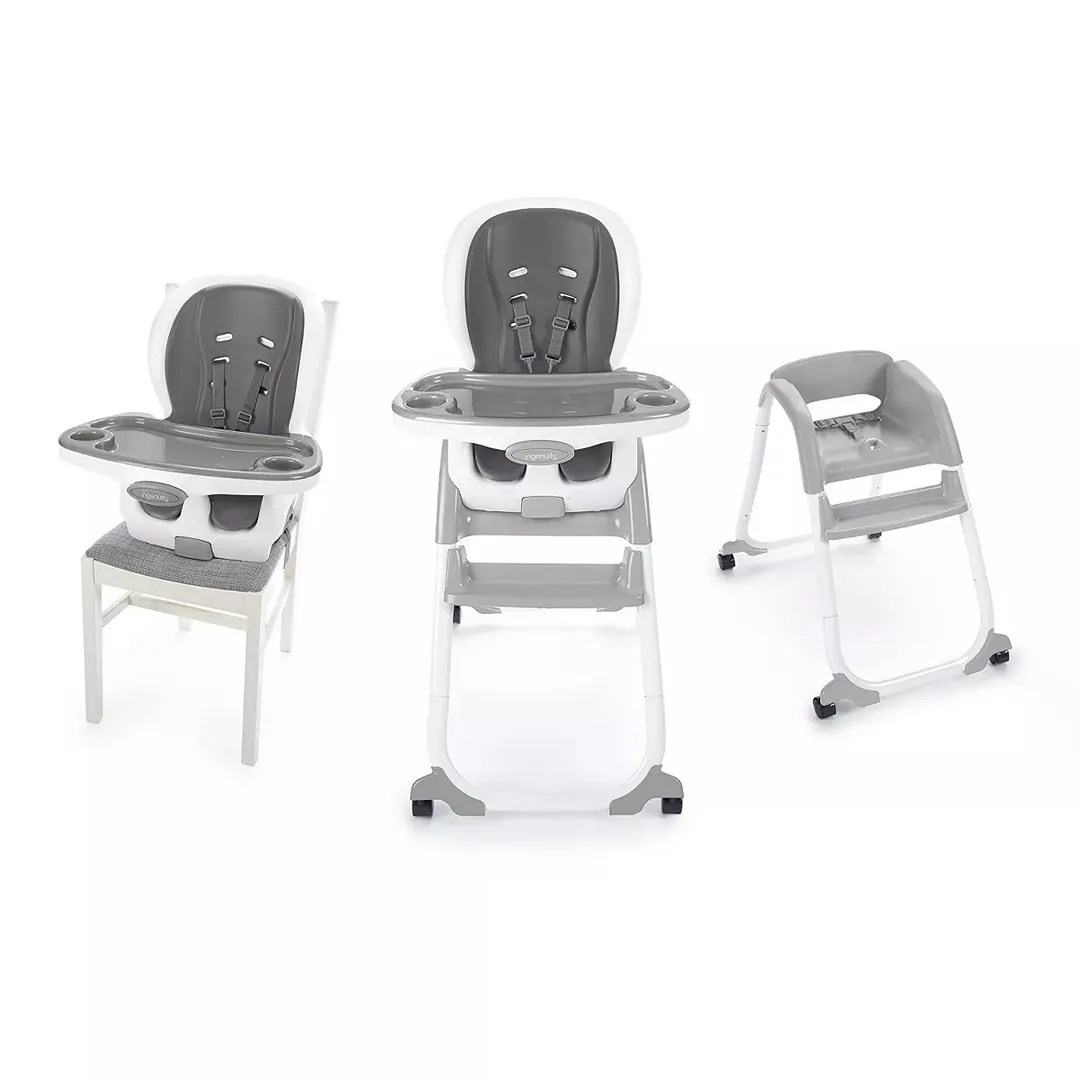 SmartClean Trio Elite 3-in-1 Convertible Baby High Chair - Slate - Image 2