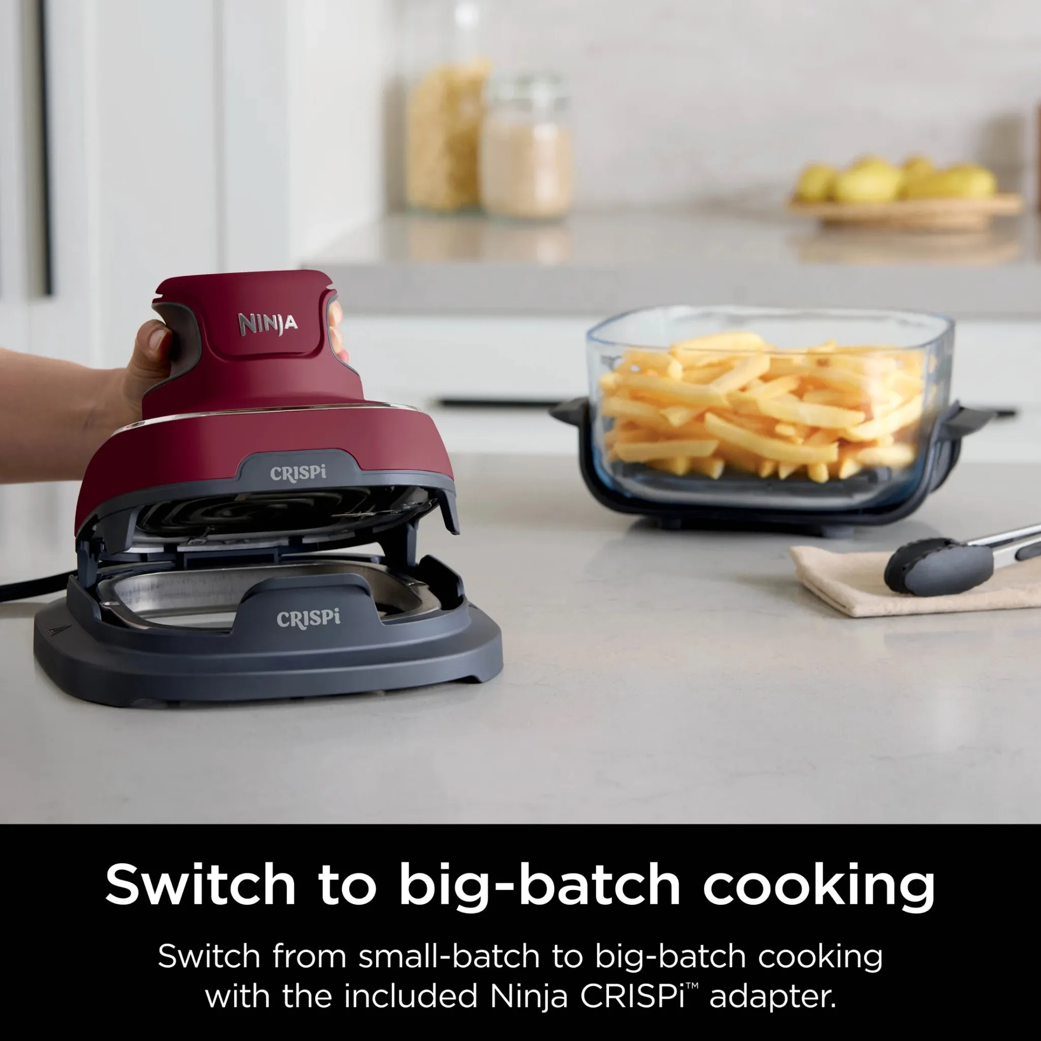 3-in-1 Portable Air Fryer - Red - Image 3