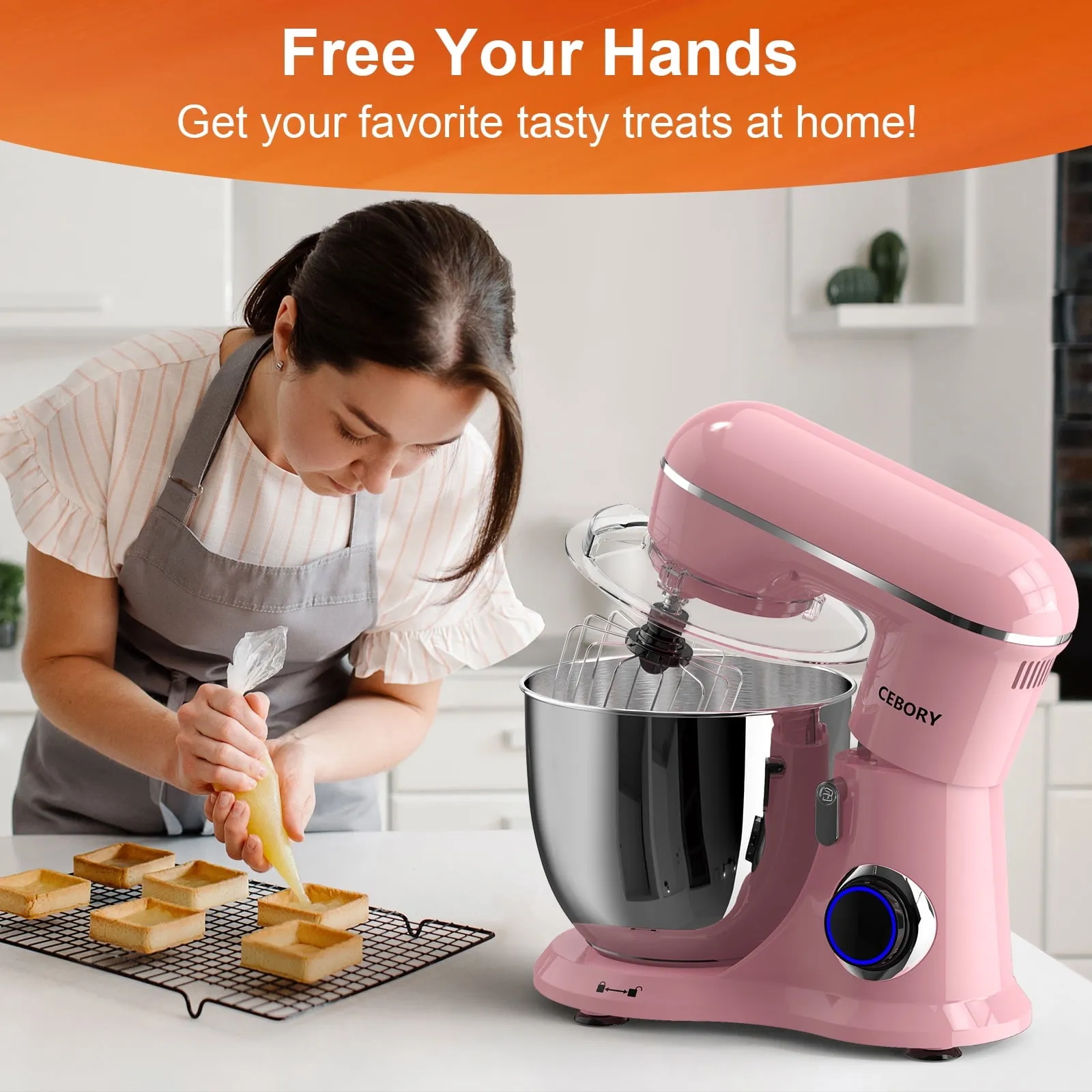 3-IN-1 Stand Mixer - Sakura Pink - Image 5