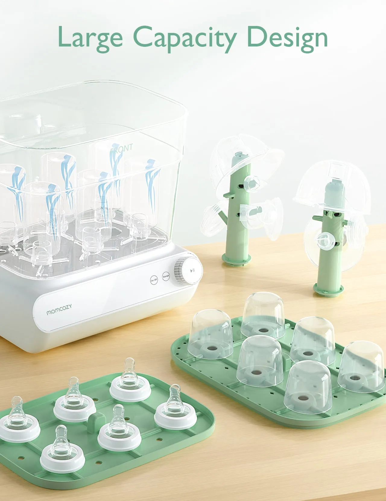 3-Layer Fast Bottle Sterilizer - Green - Image 5