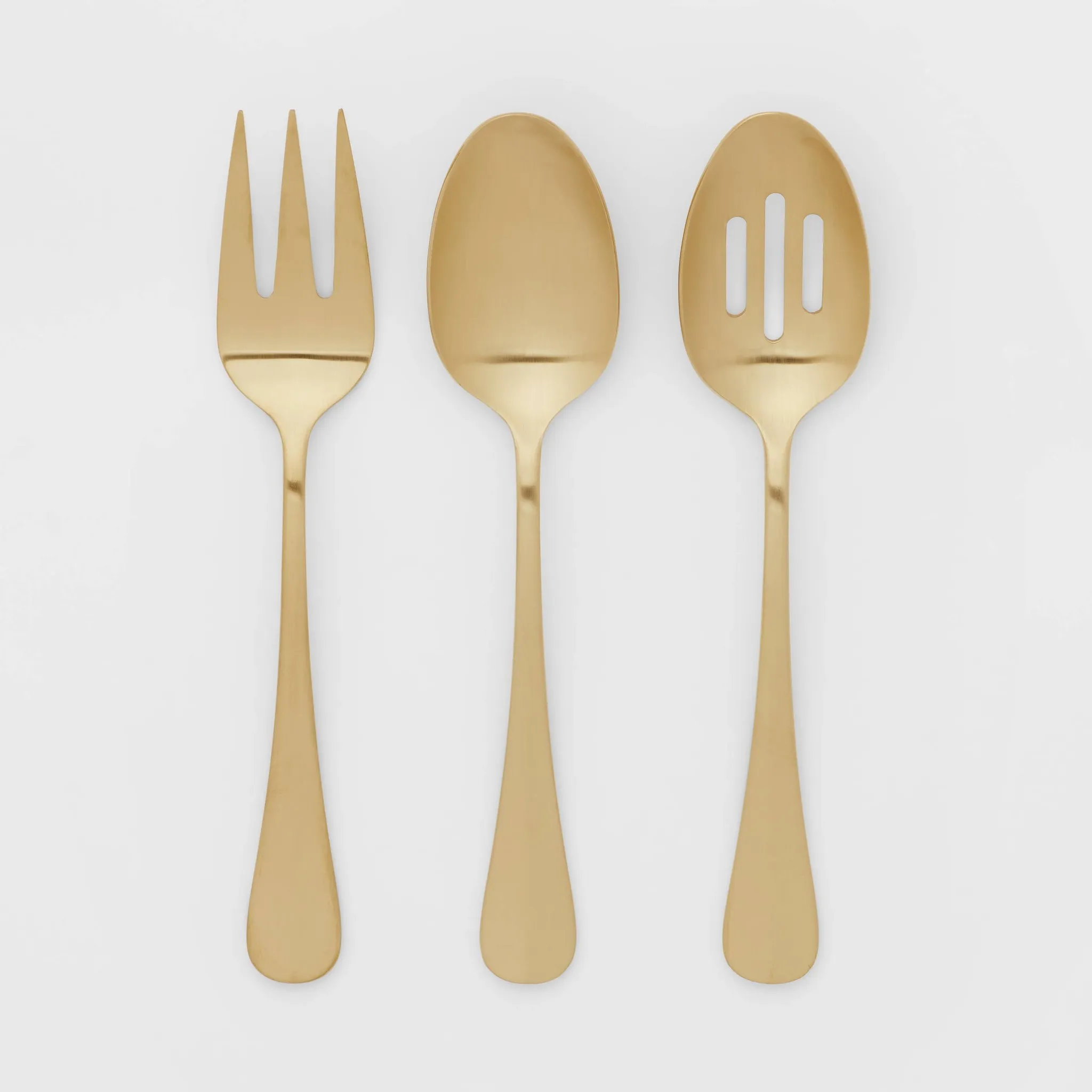 3-Piece Stainless Steel Serving Utensil Set - Image 3