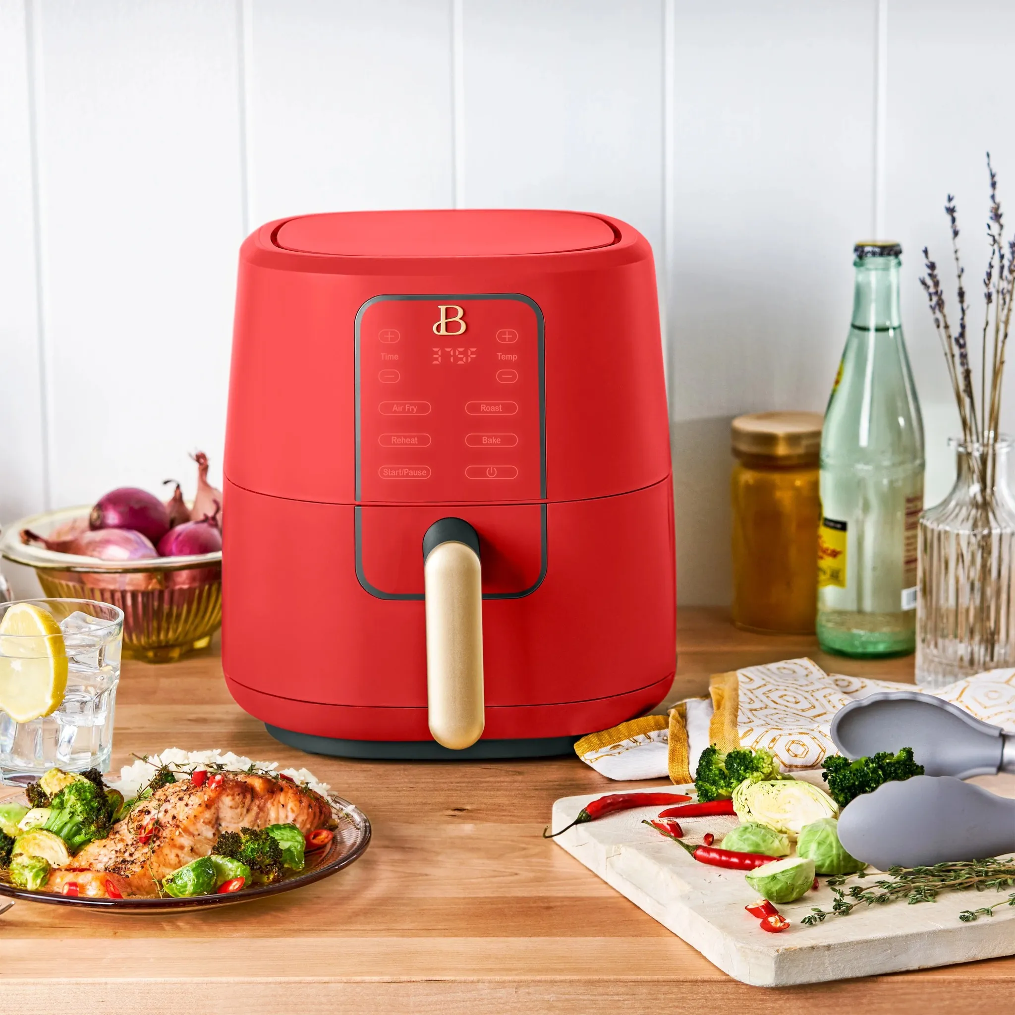 3 Qt Air Fryer - Tomato Red - Image 4