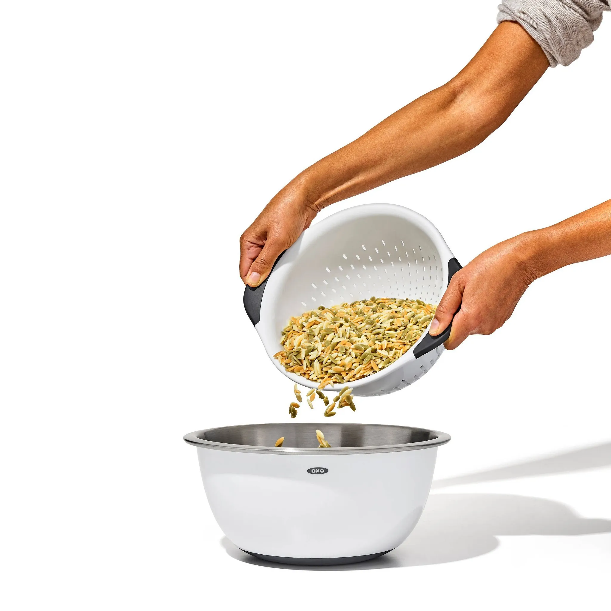 3 Quart Plastic Colander - White - Image 5
