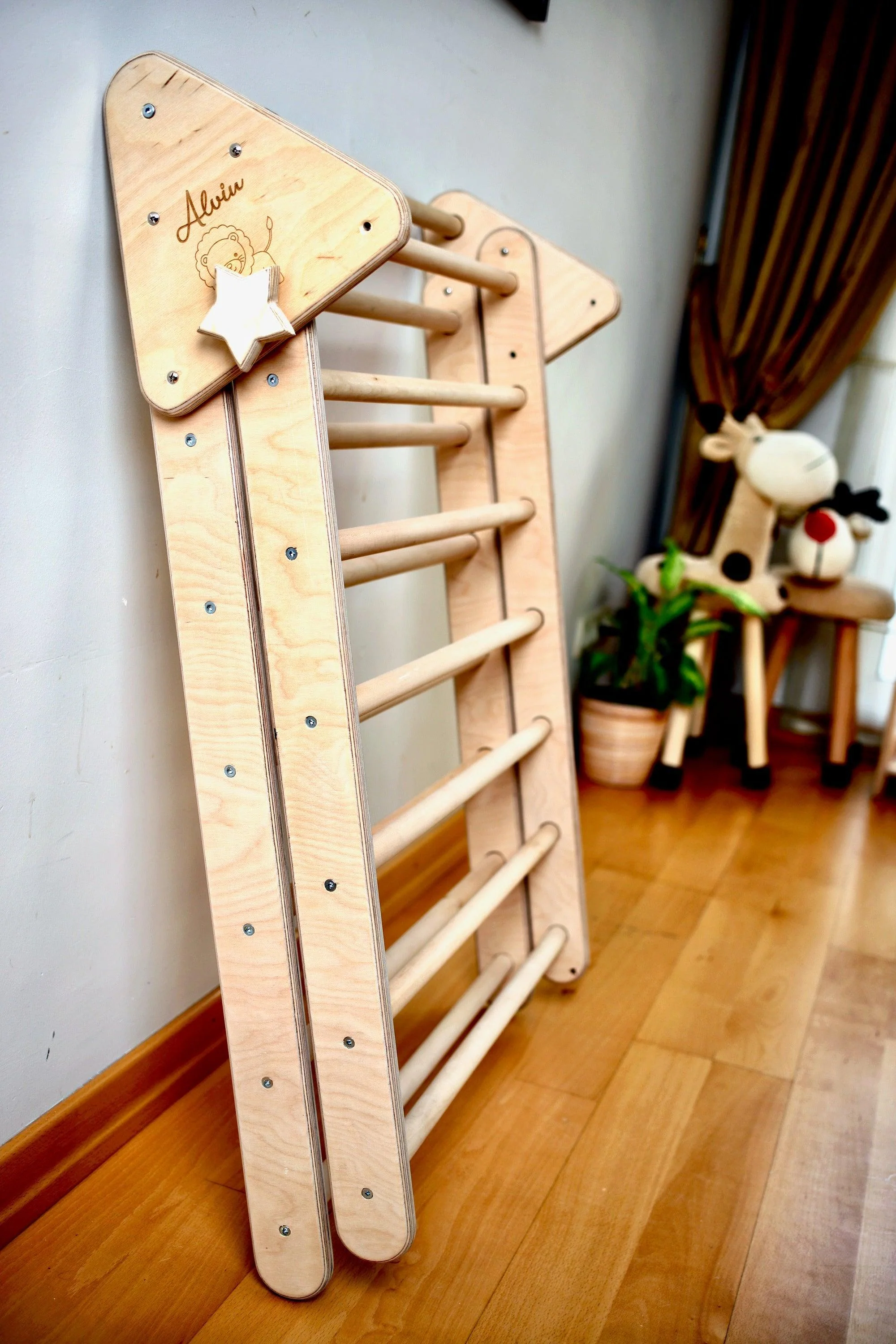 3 Size Montessori Triangle Climber Set | Indoor Playground for Kids - Image 15