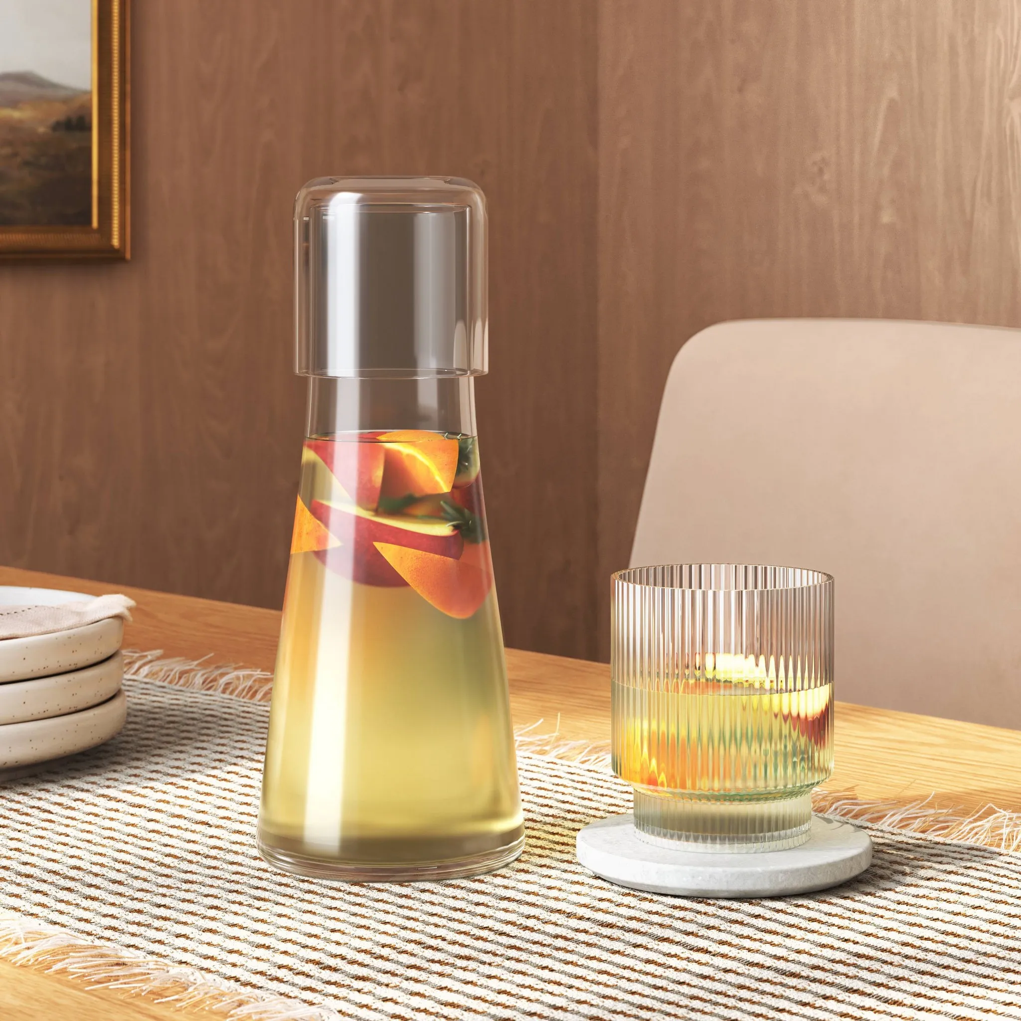 30 Fl Oz Glass Beverage Carafe - Clear - Image 2