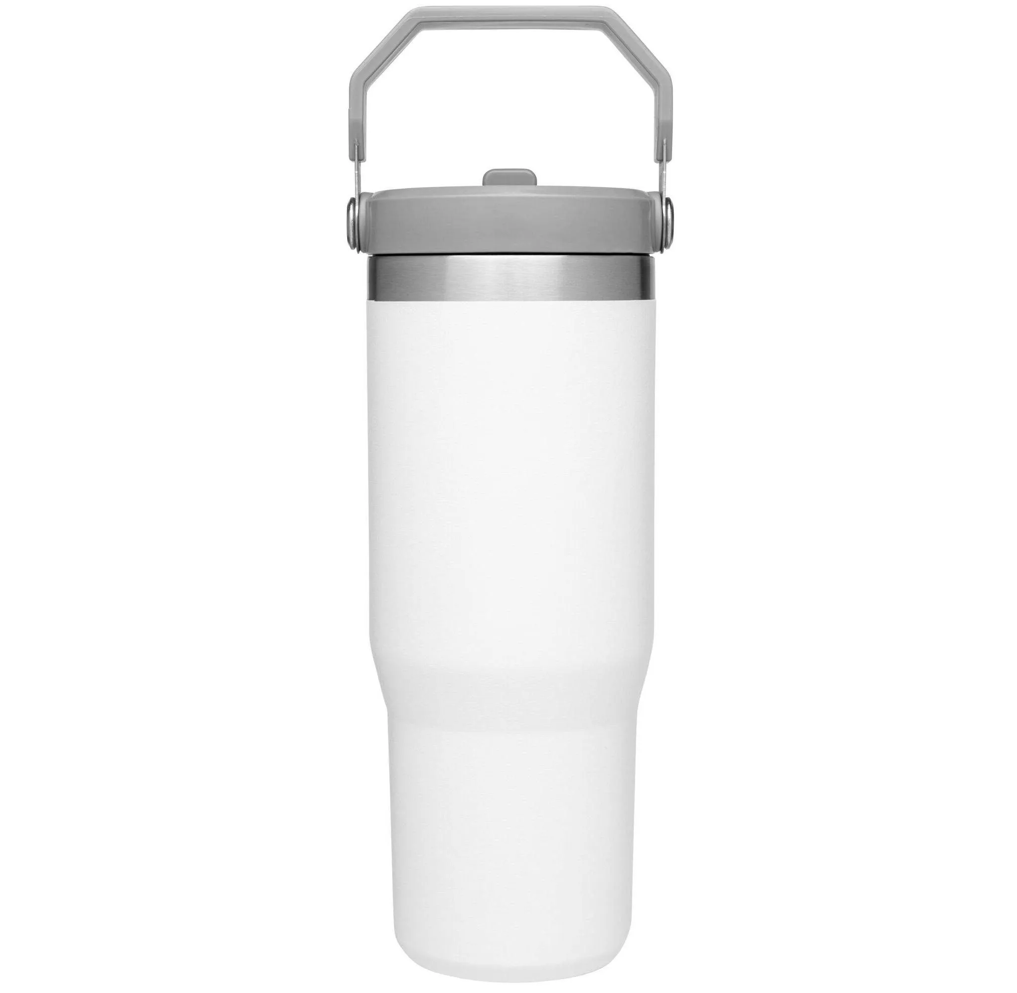 30 oz Stainless Steel Flip Straw Tumbler - Dishwasher-Safe - Image 2