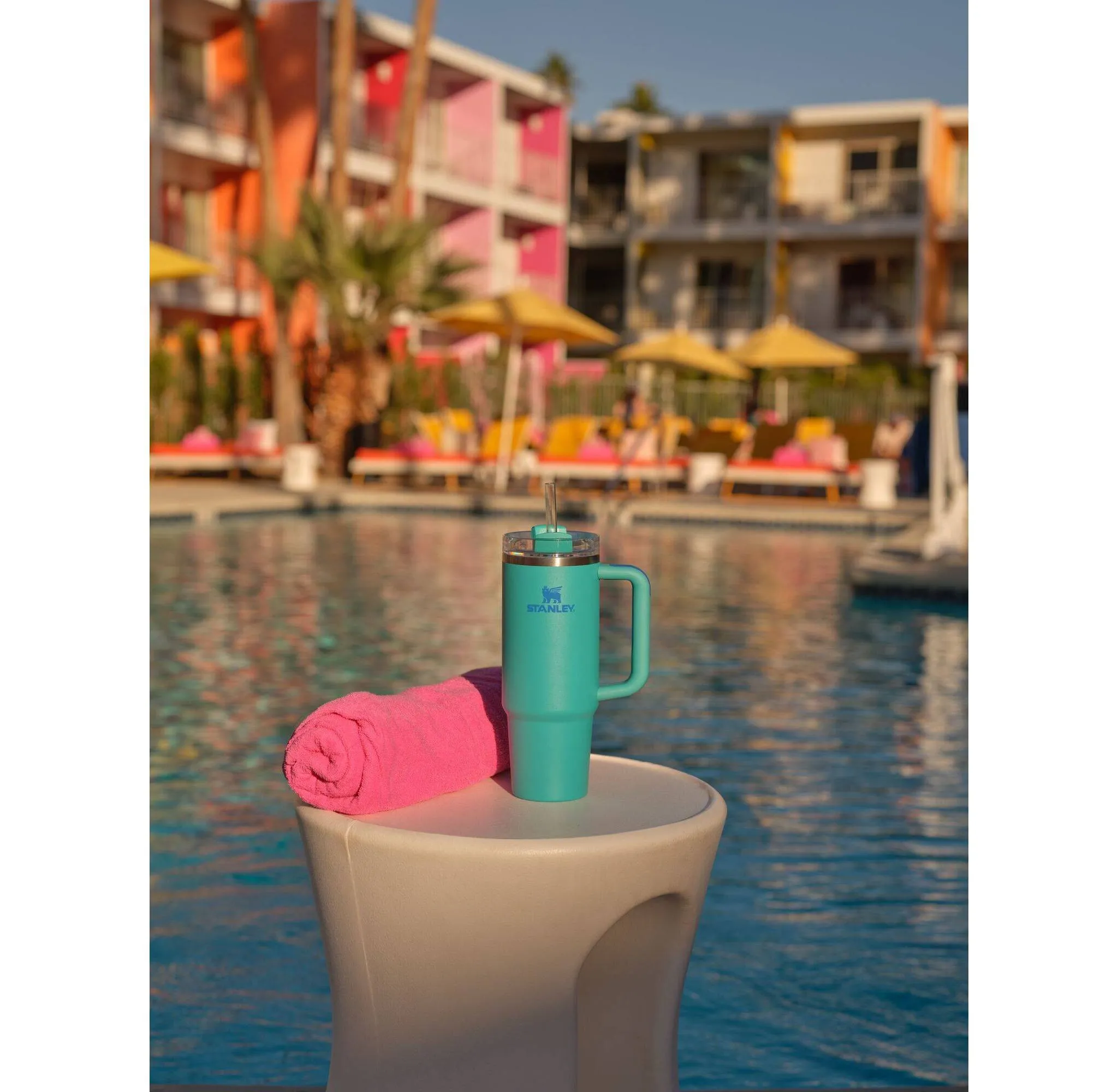 30 oz Stainless Steel H2.0 Flowstate Quencher Tumbler Aquamarine - Image 4