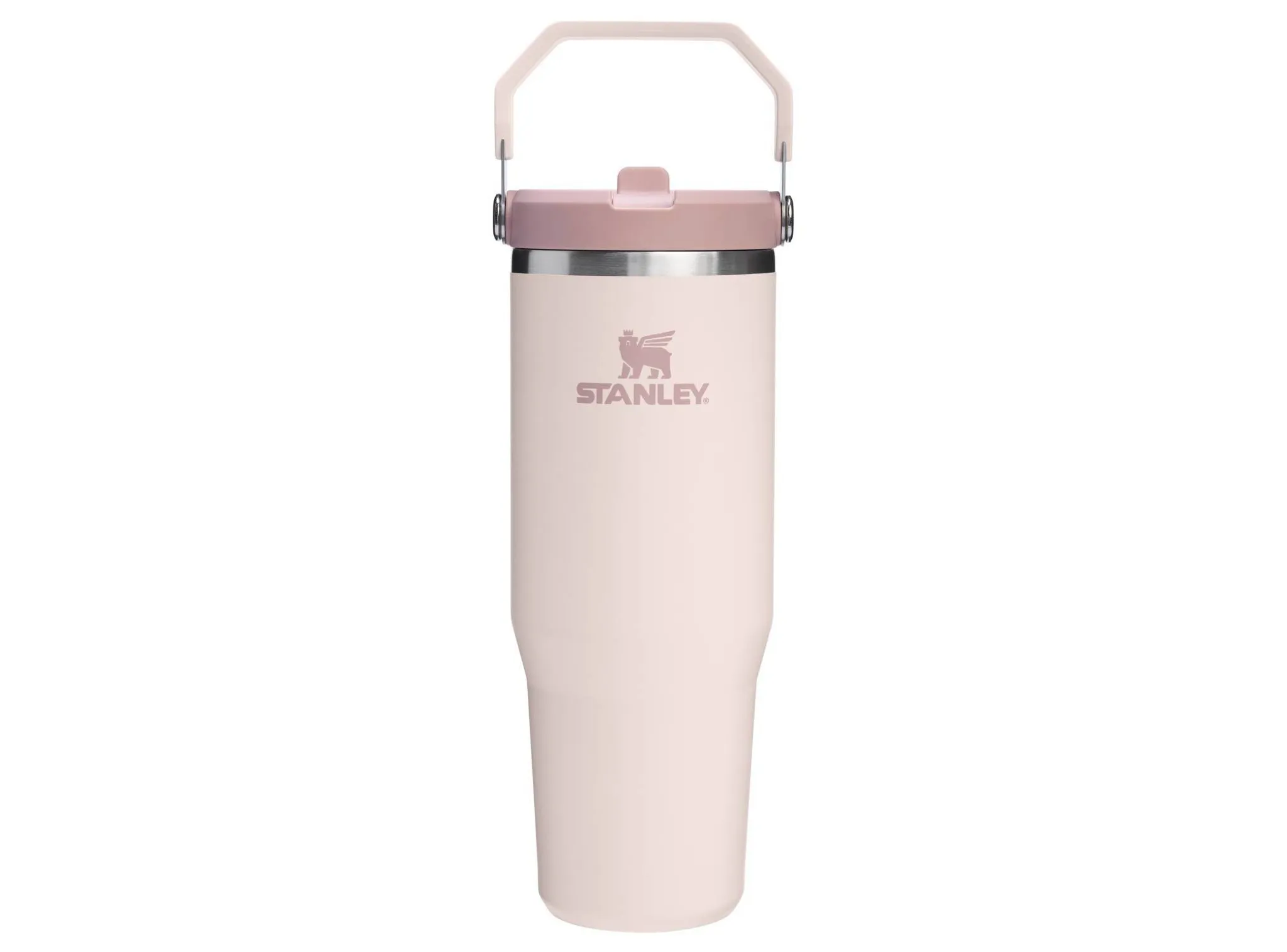 30 oz Stainless Steel Ice Flow 2.0 Flip Straw Tumbler Rose Quartz
