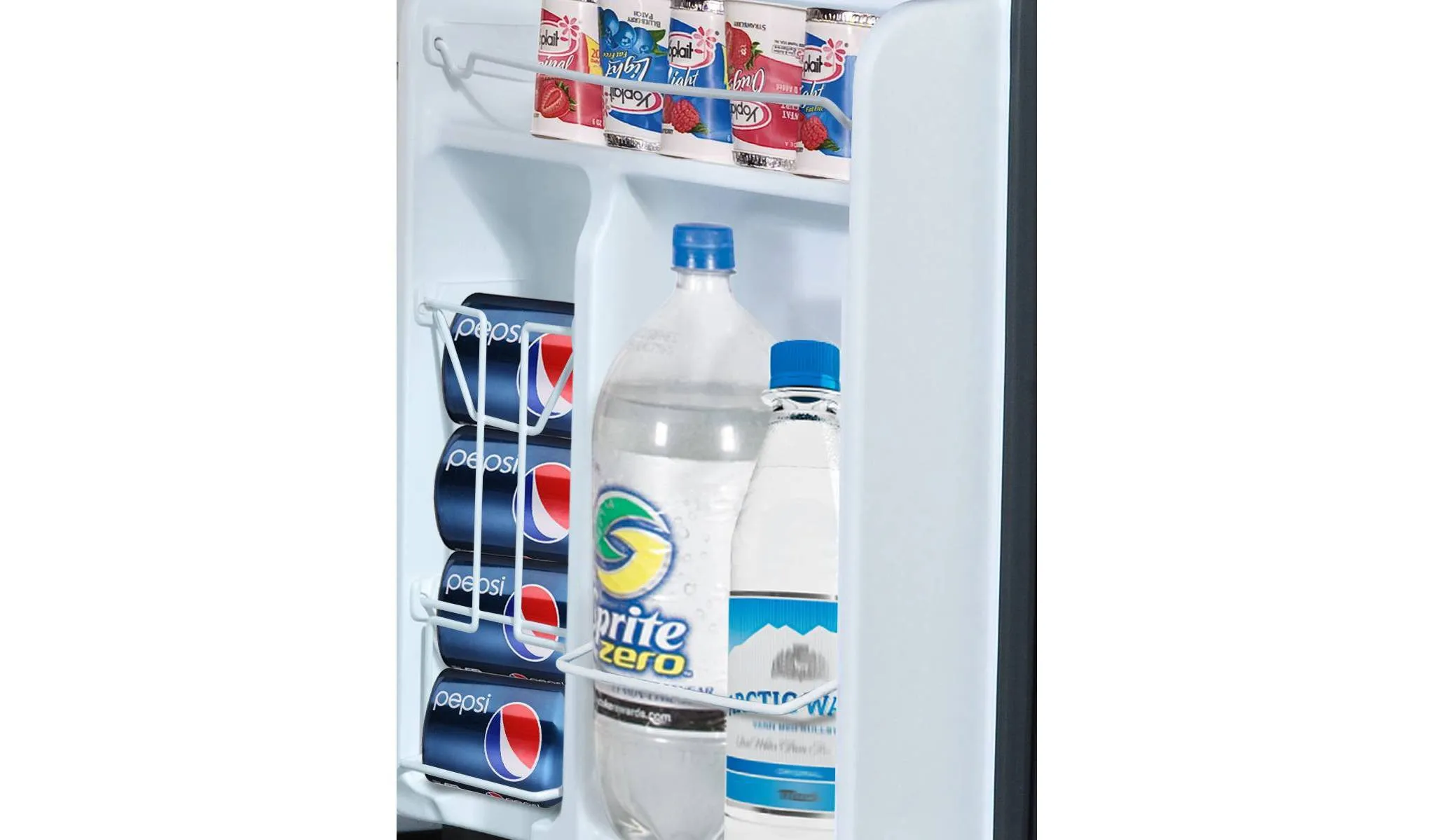 3.1 cu ft Mini Refrigerator Stainless Steel WH31S1E: Energy Star Certified Dorm Fridge, Reversible Door, 2 Shelves - Image 5