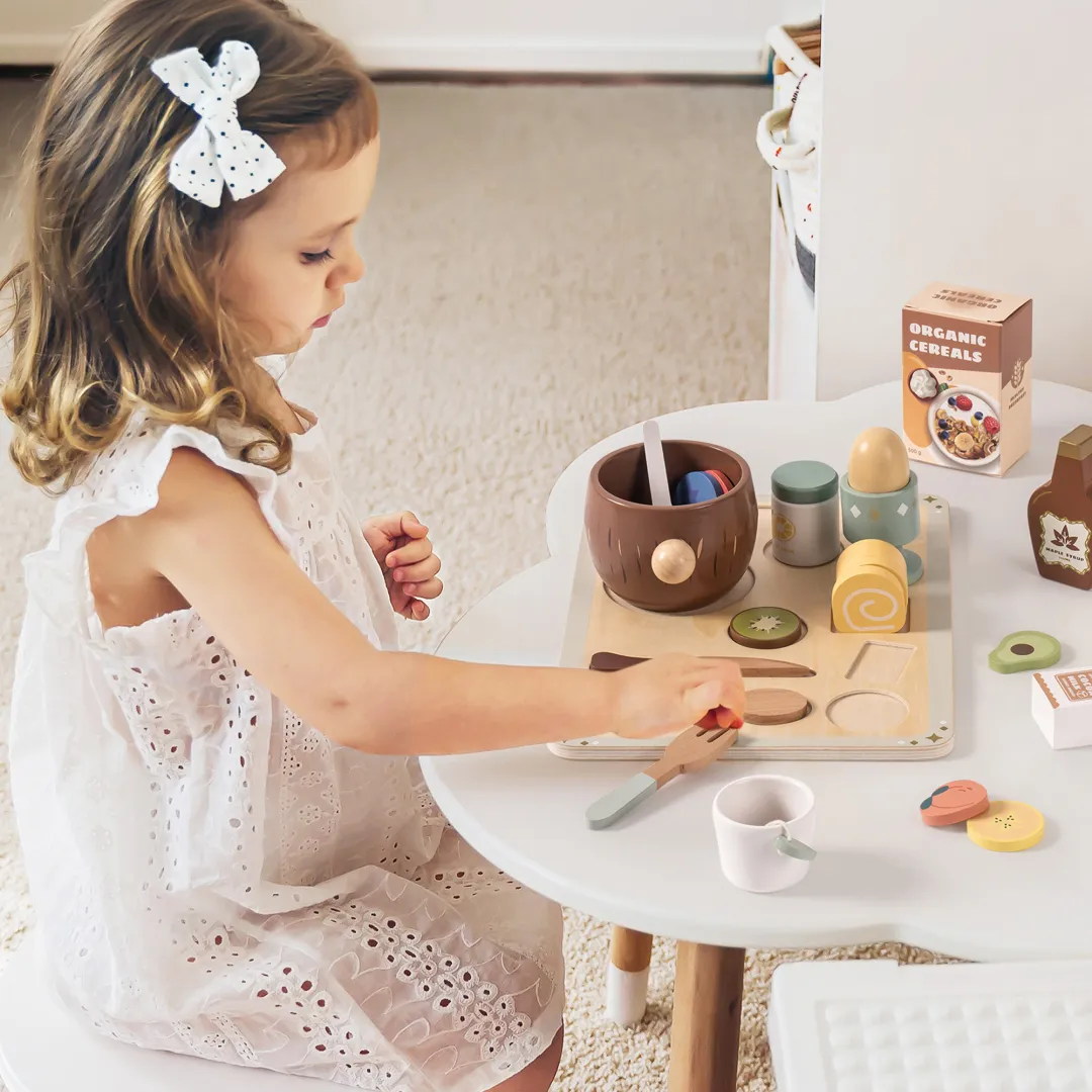 31-Piece Wooden Play Food Sets for Kids - Image 11