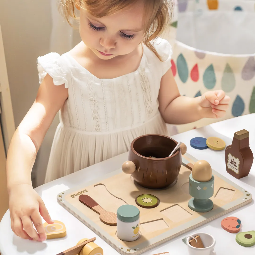 31-Piece Wooden Play Food Sets for Kids - Image 9