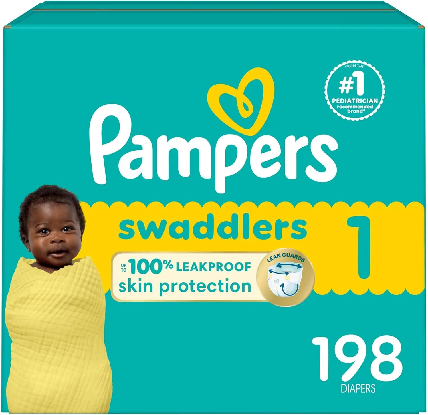 32 Ct Baby Diapers Size 1 - Swaddlers - Image 5