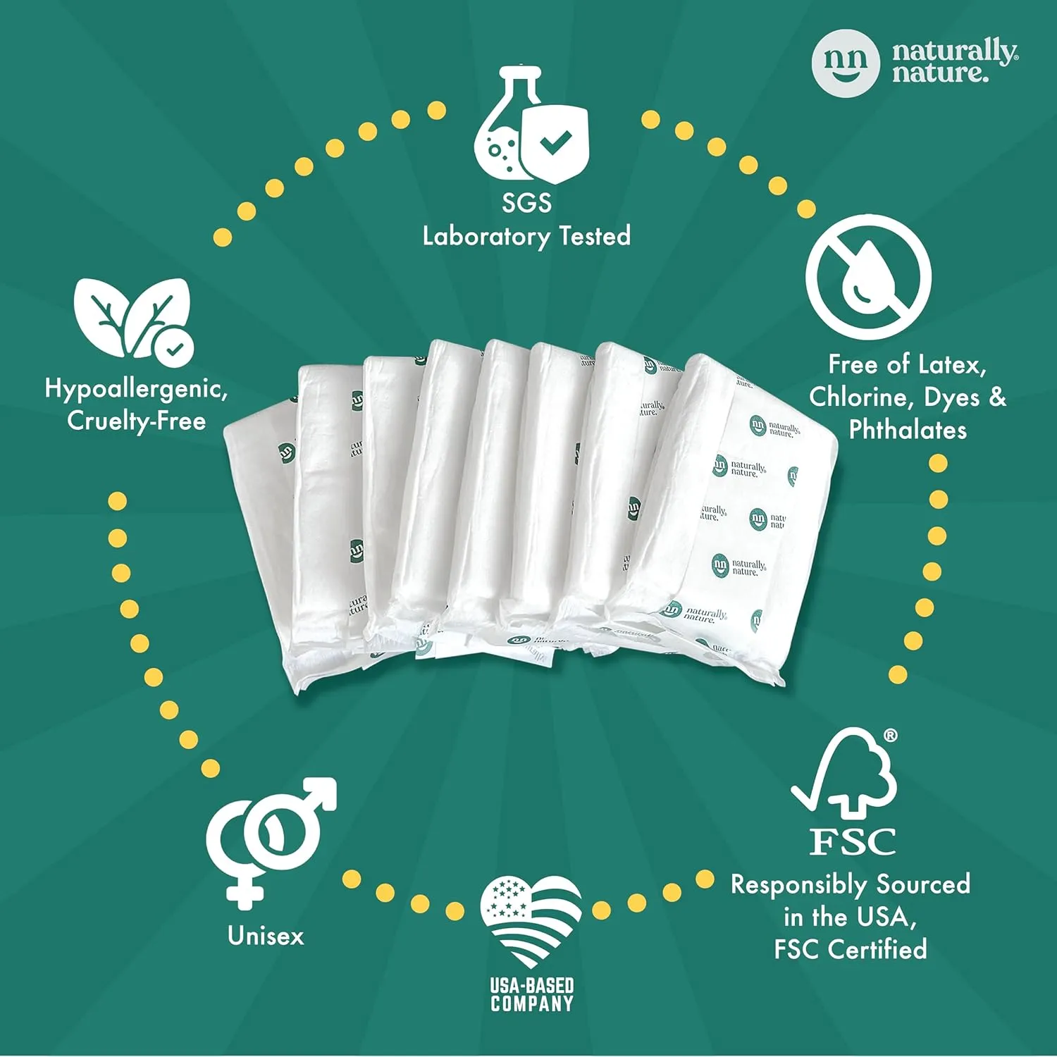 32 Ct Potty Training Diaper Booster Pads Size 2T-5T (22-35lbs) - White - Image 5