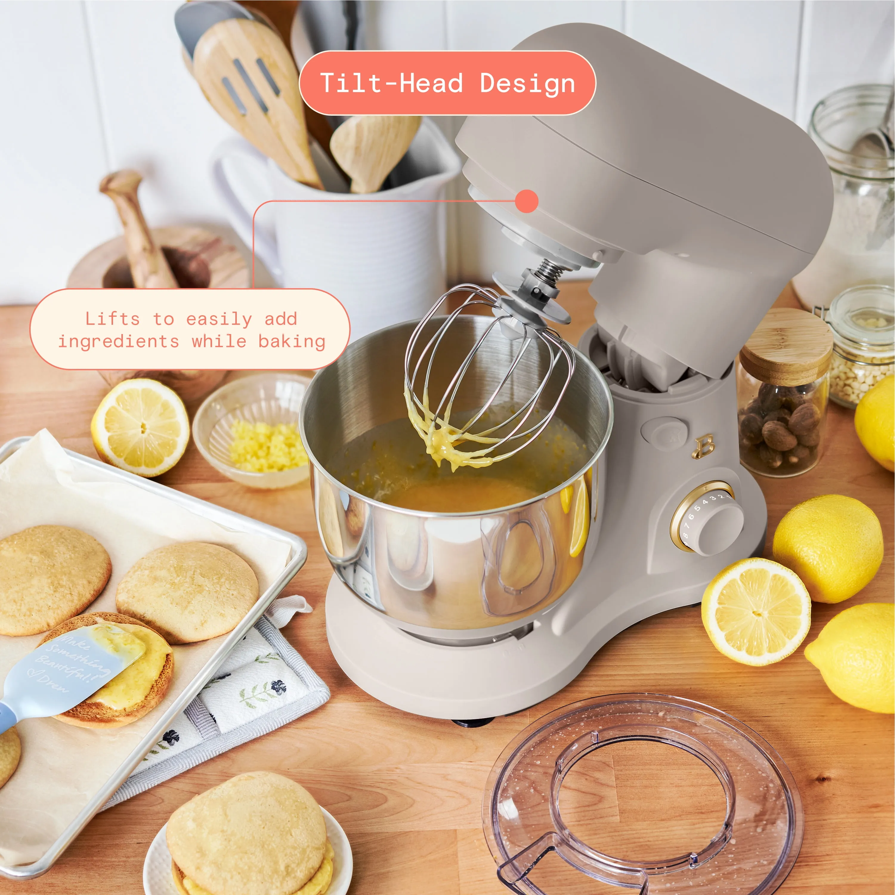3.5 Qt Stand Mixer - Porcini Taupe - Image 4