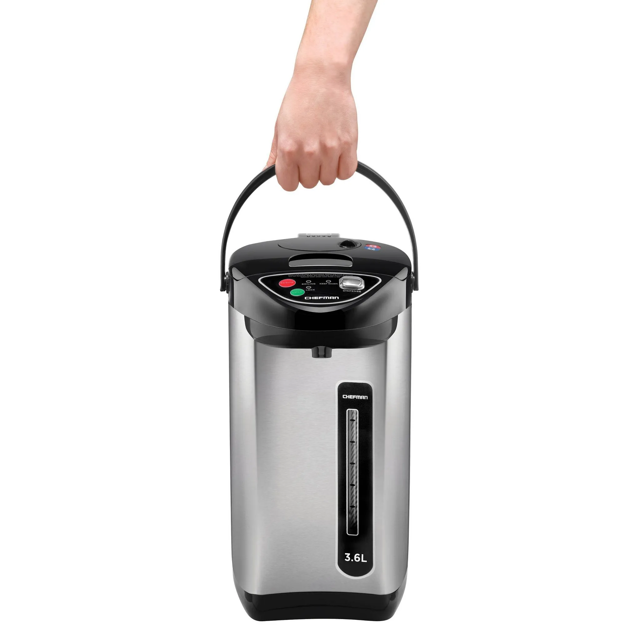 3.6 Liter Electric Hot Water Pot w/ Dispenser - Stainless Steel - Image 3