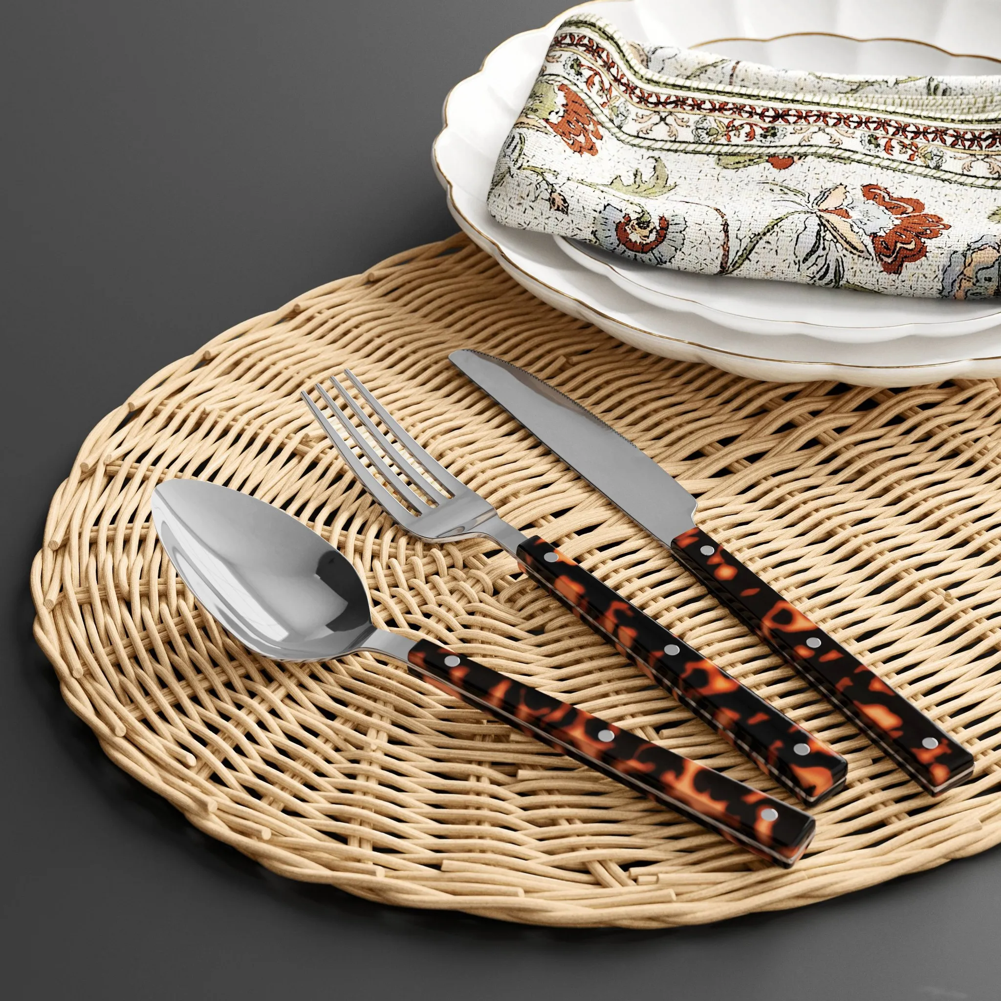 3pc Tortoise Flatware Set - Threshold™ - Image 2