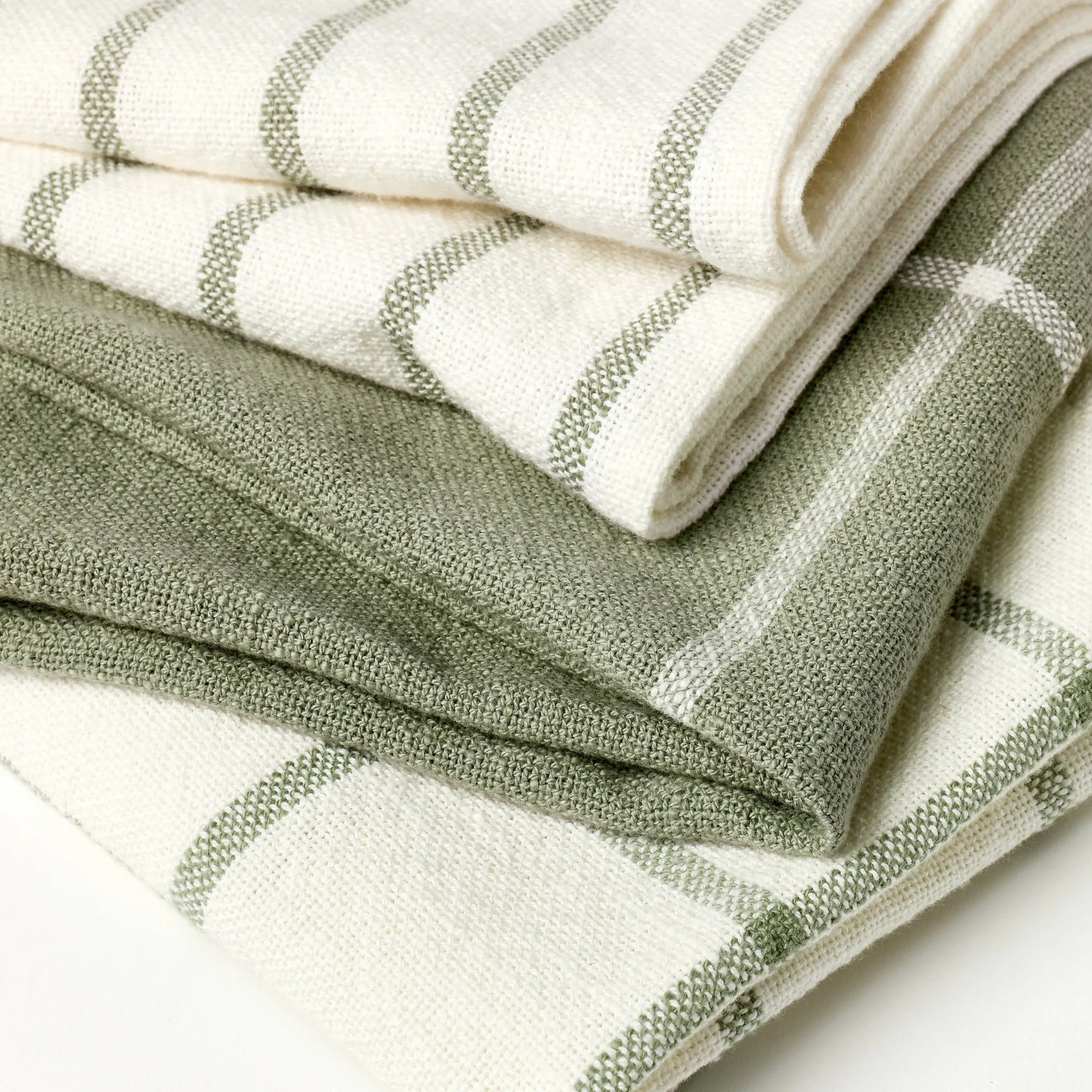 3pk Kitchen Towels - Sage Green - Image 3