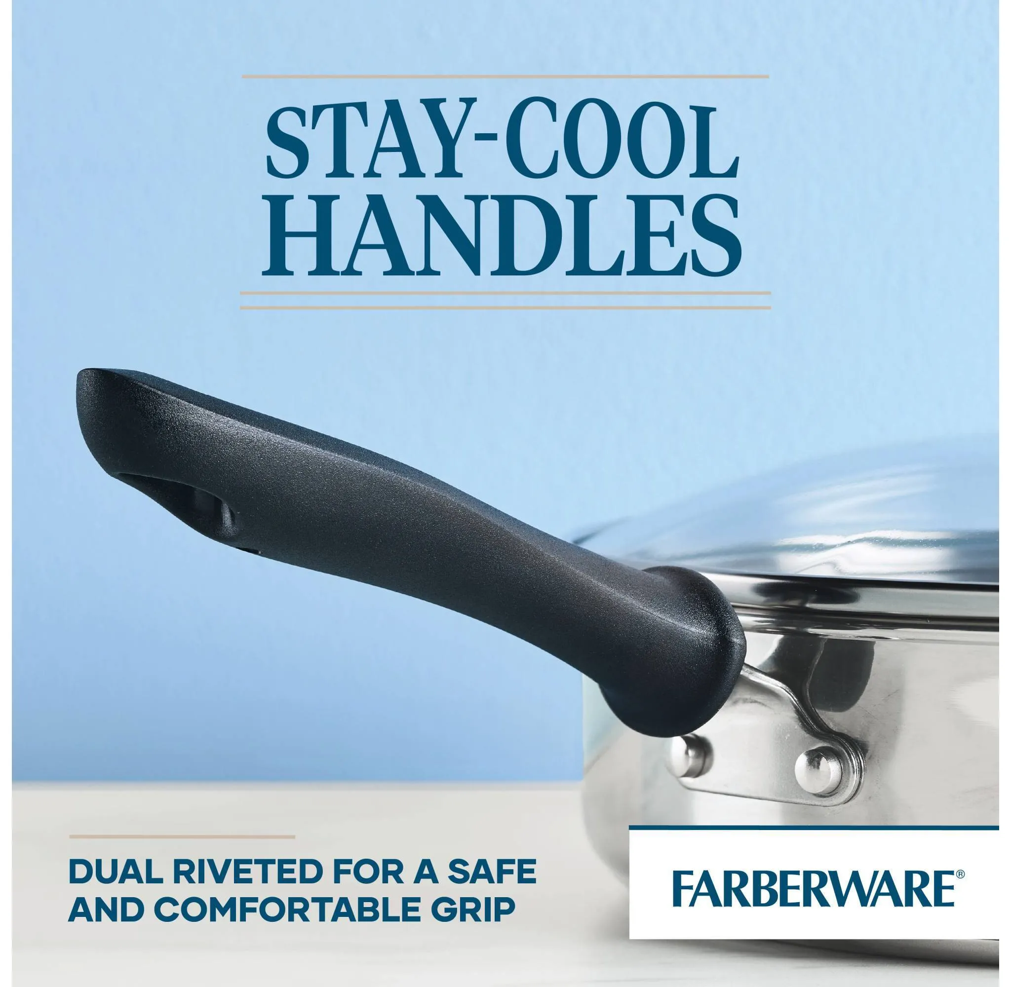 3qt Stainless Steel Covered Saute Pan - Image 6