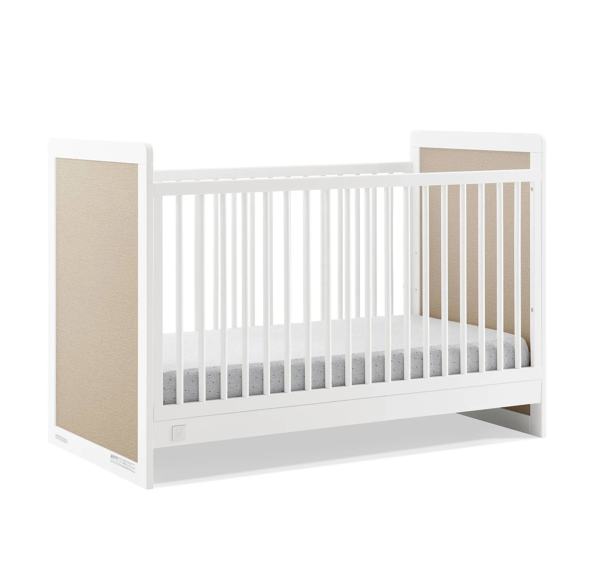 4-in-1 Convertible Crib - Bianca White/Natural - Image 2