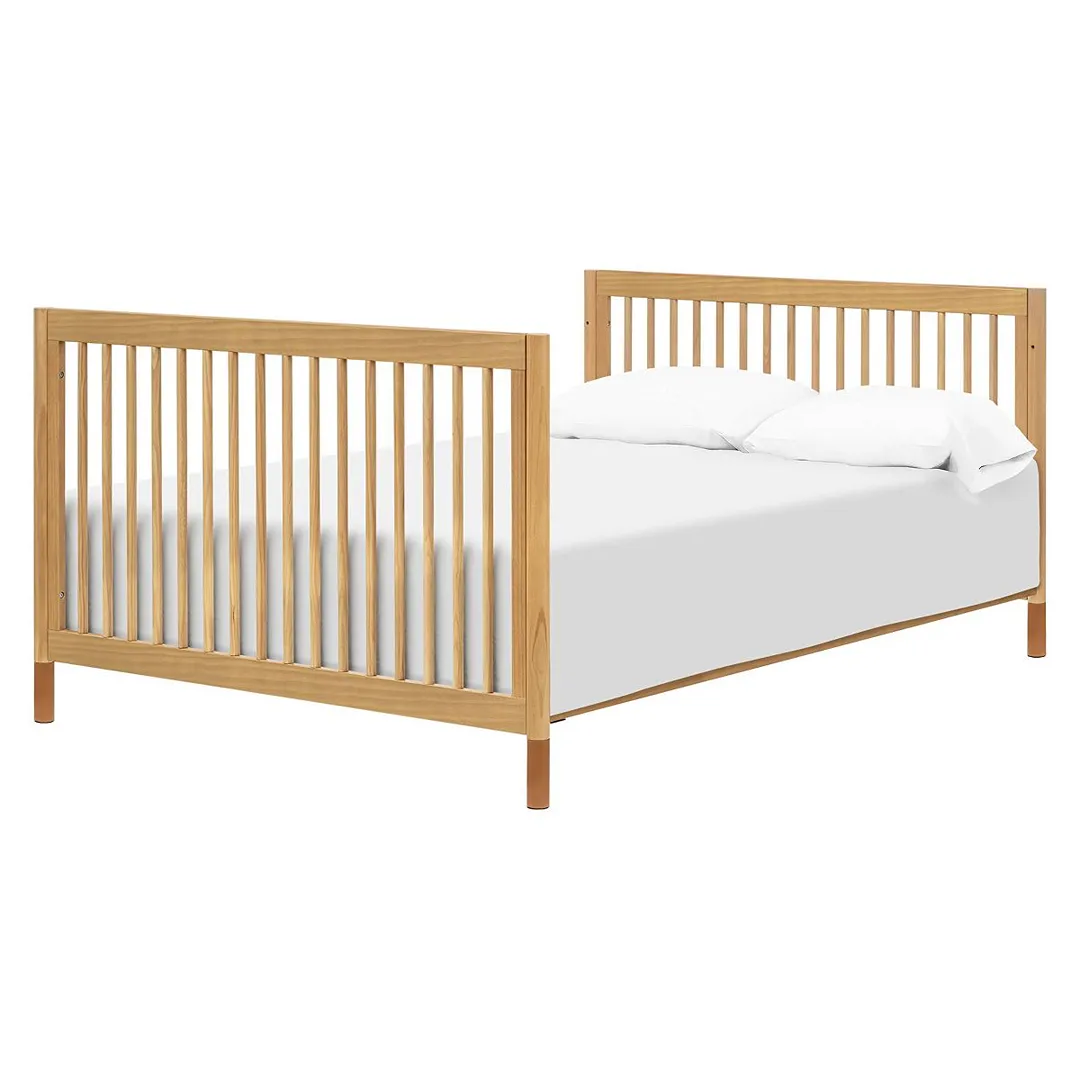 4-in-1 Convertible Crib with Toddler Bed Kit - Honey - Image 2