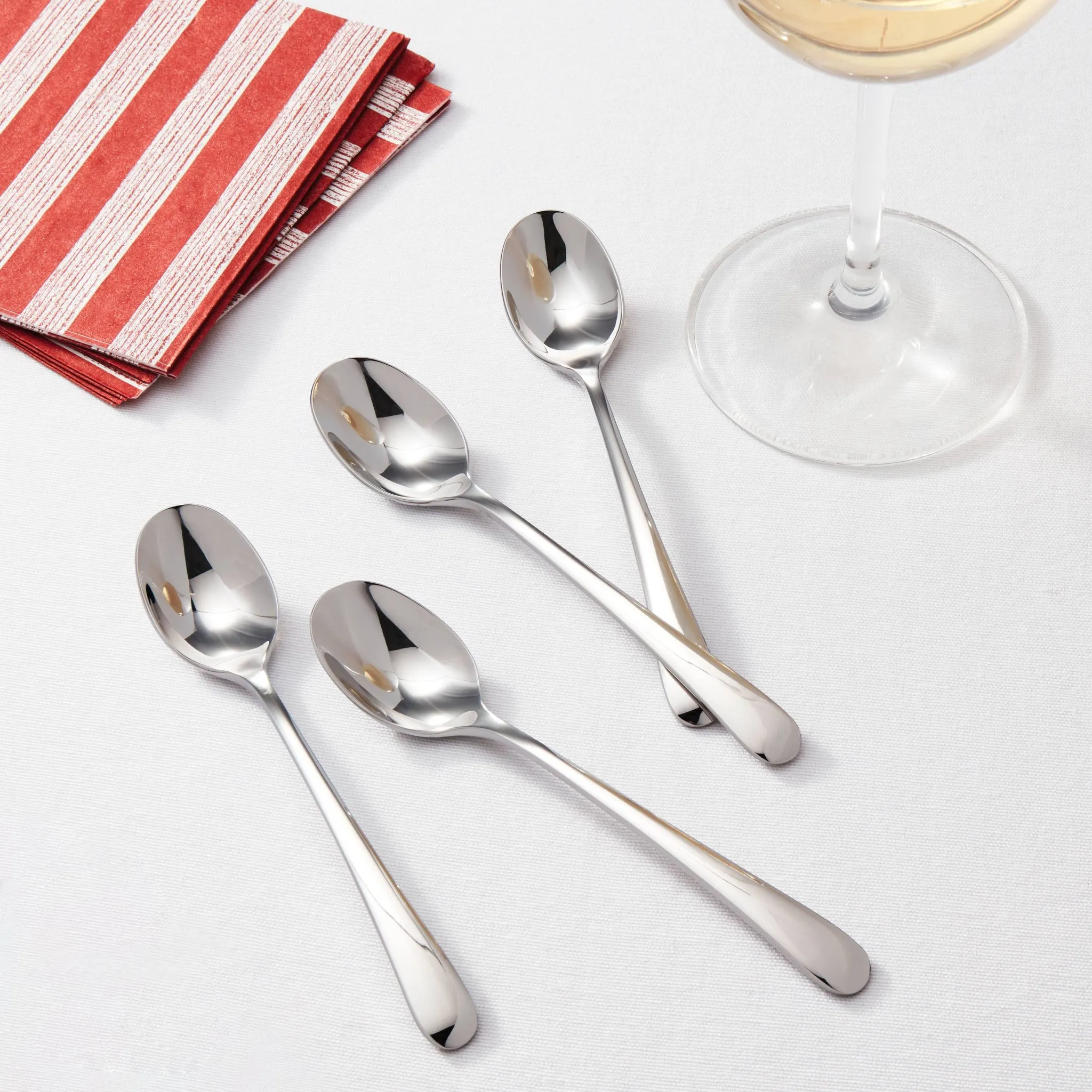 4-Piece Harrington Cocktail Spoon Set - Silver - Image 2