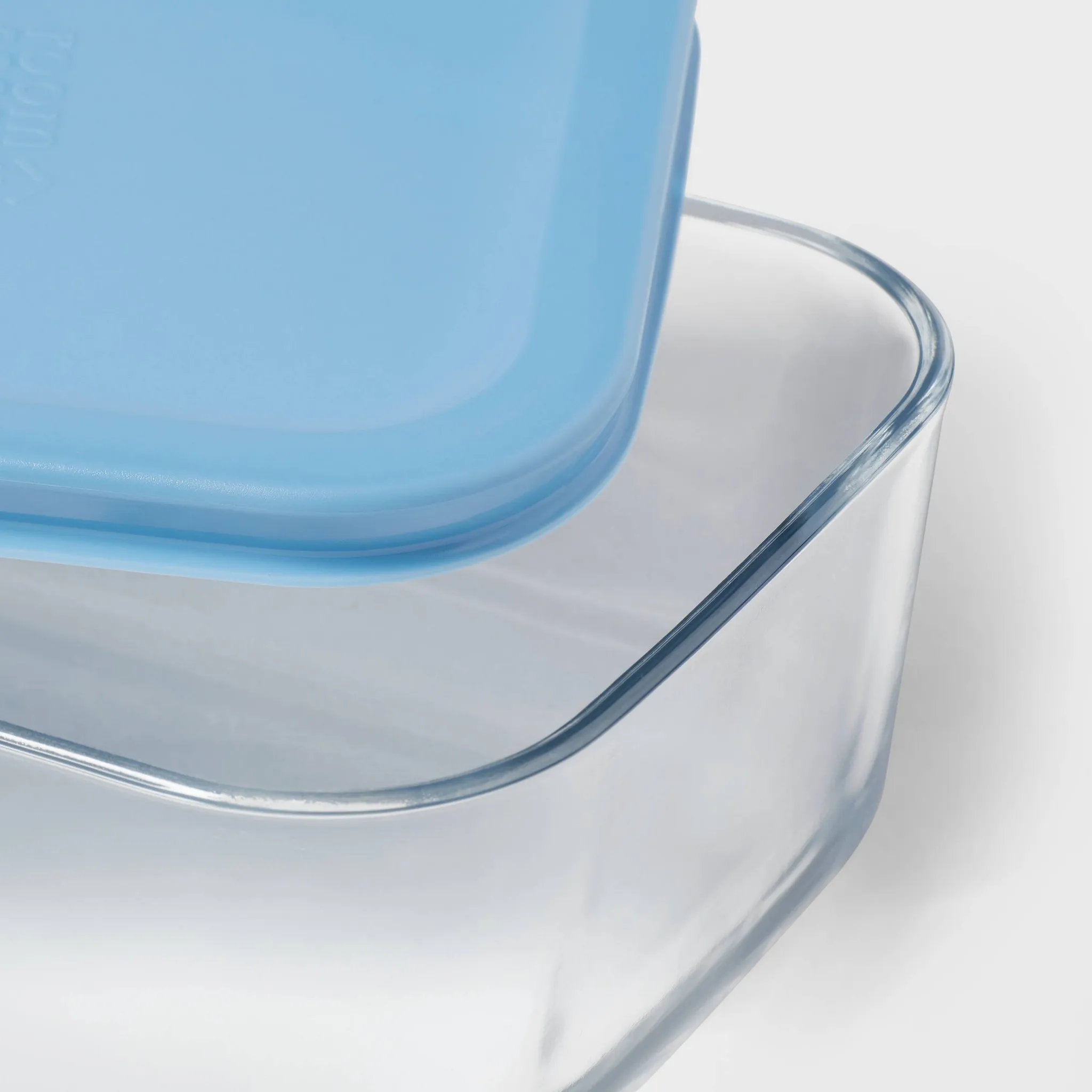 4-Piece Rectangular Glass Food Storage Container Set - Image 2
