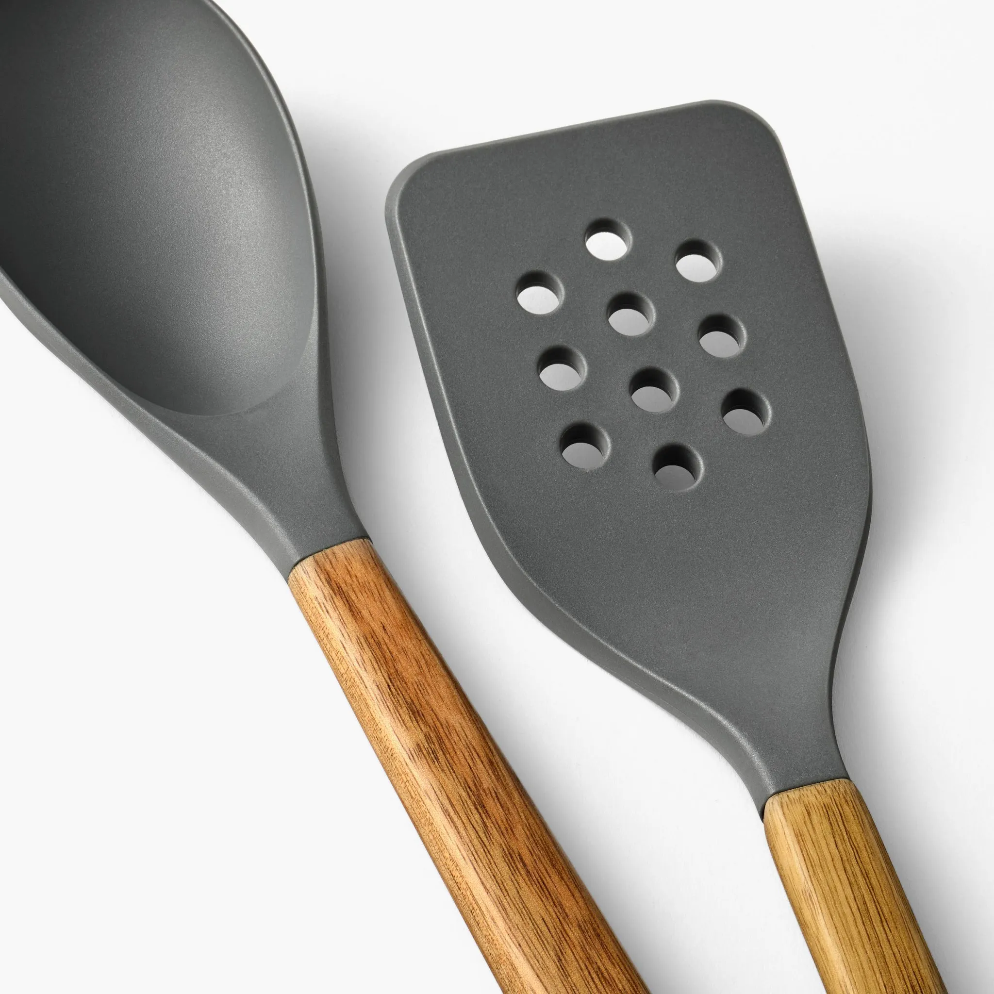 4-Piece Wood and Nylon Kitchen Utensil Set - Image 3
