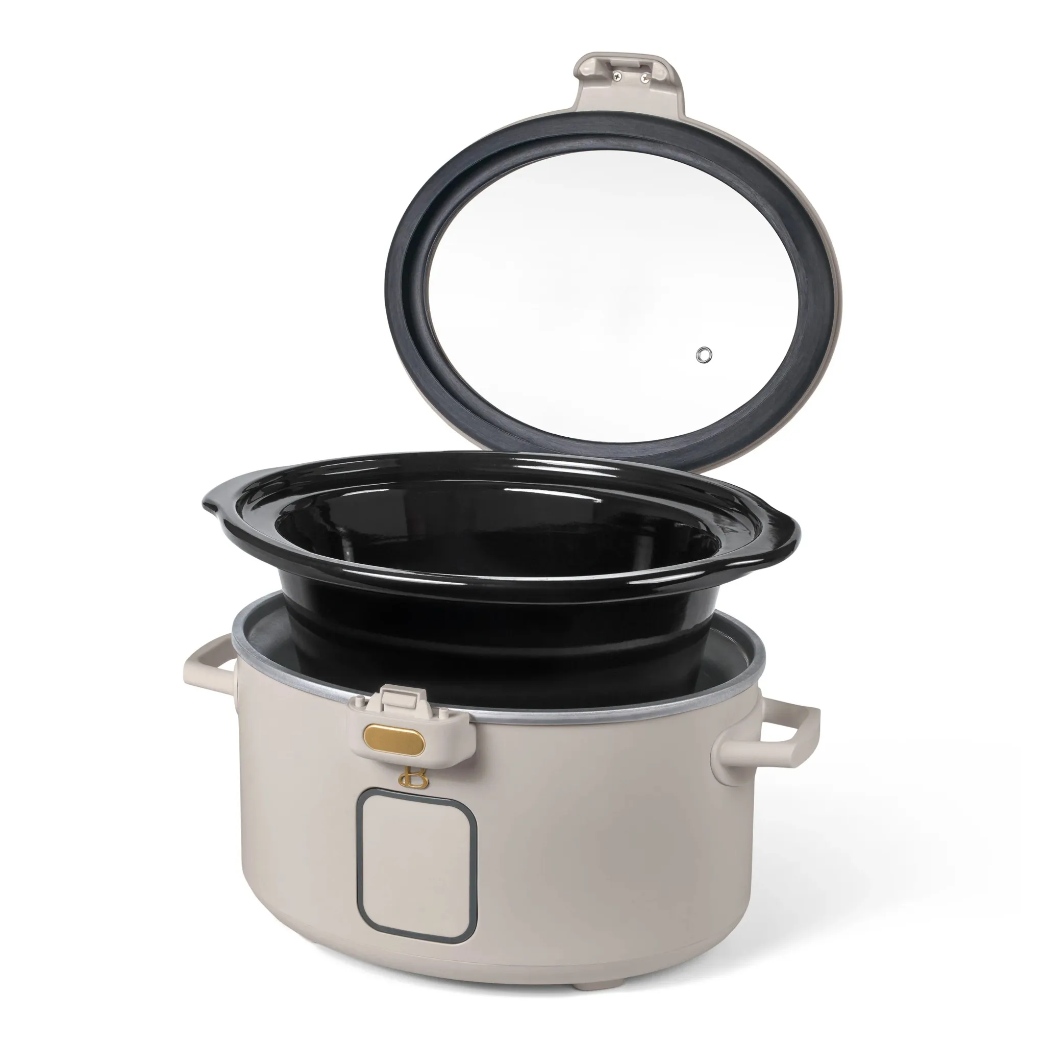 4 Qt Digital Slow Cooker - Porcini Taupe - Image 5