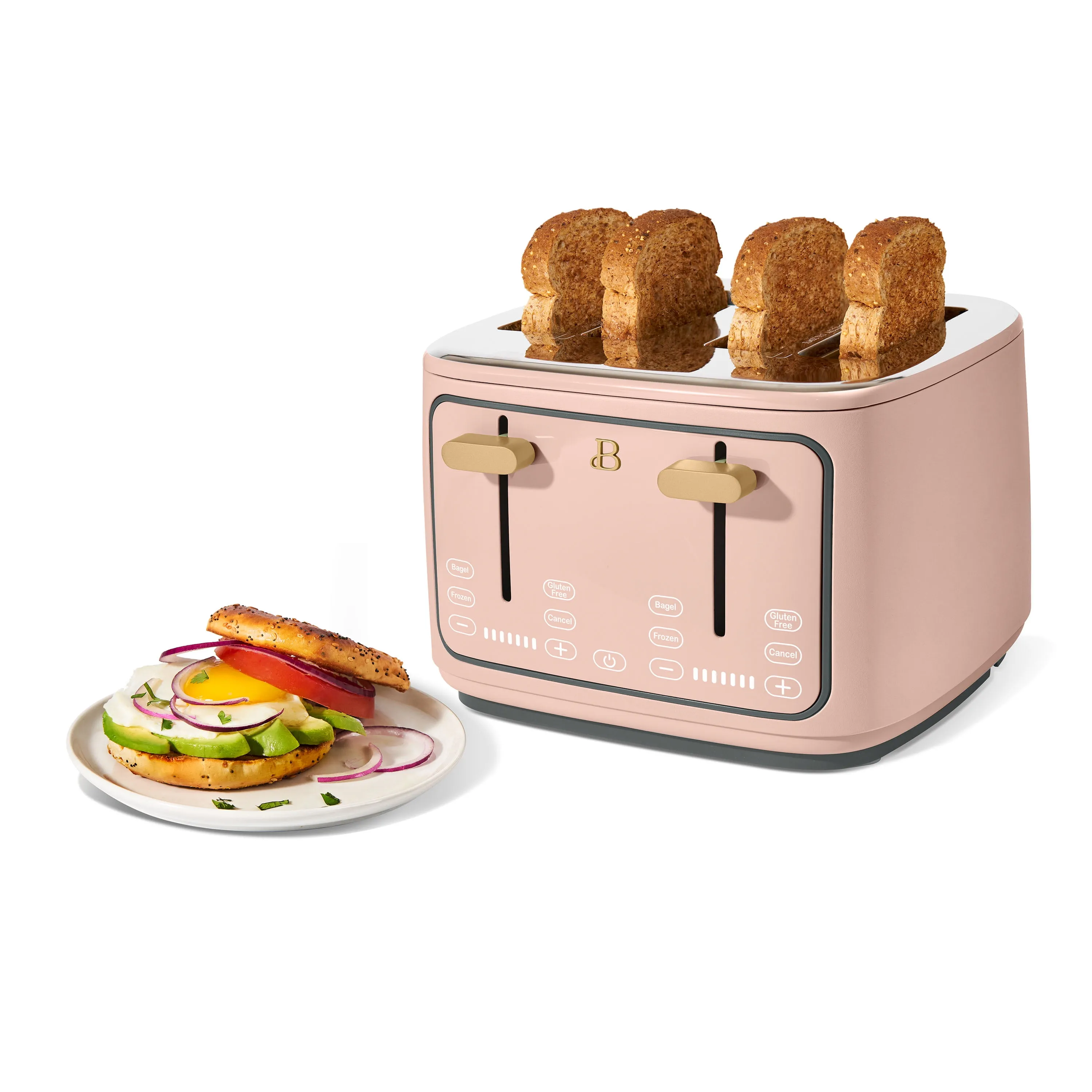 4-Slice Toaster with Touch-Activated Display, Rose by Drew Barrymore - Image 3