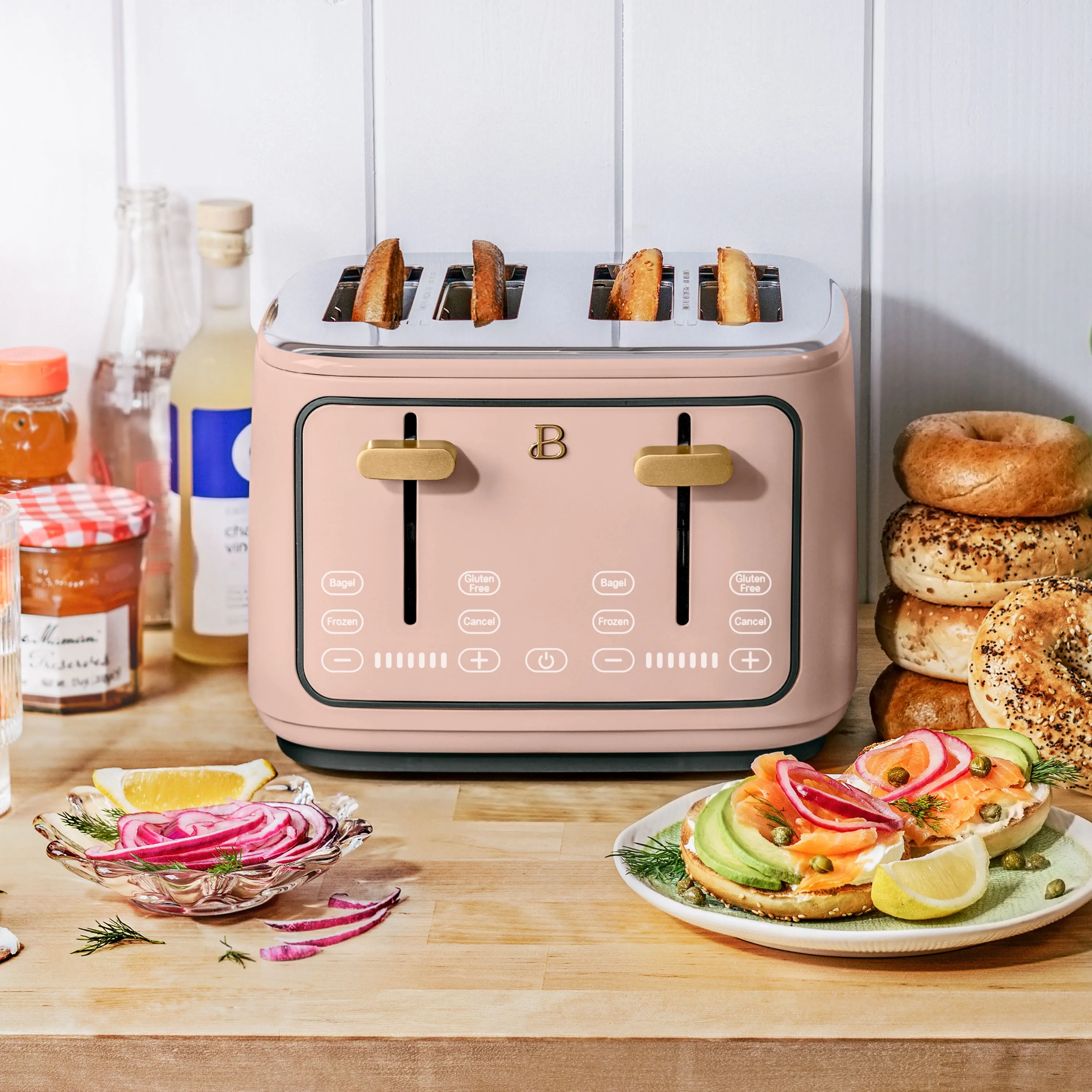 4-Slice Toaster with Touch-Activated Display, Rose by Drew Barrymore - Image 4