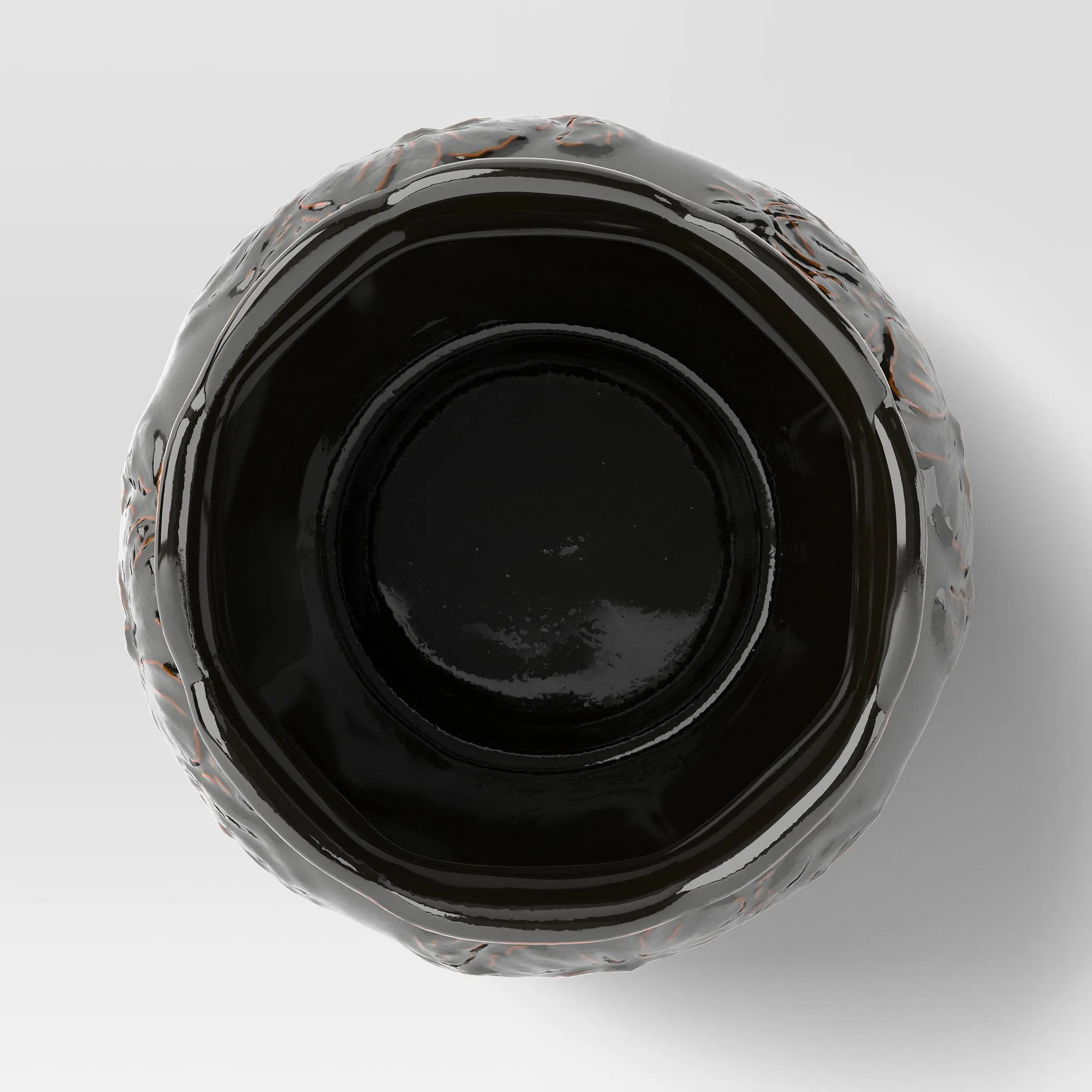 40 fl oz Stoneware Candy Bowl Black - Threshold™ - Image 3