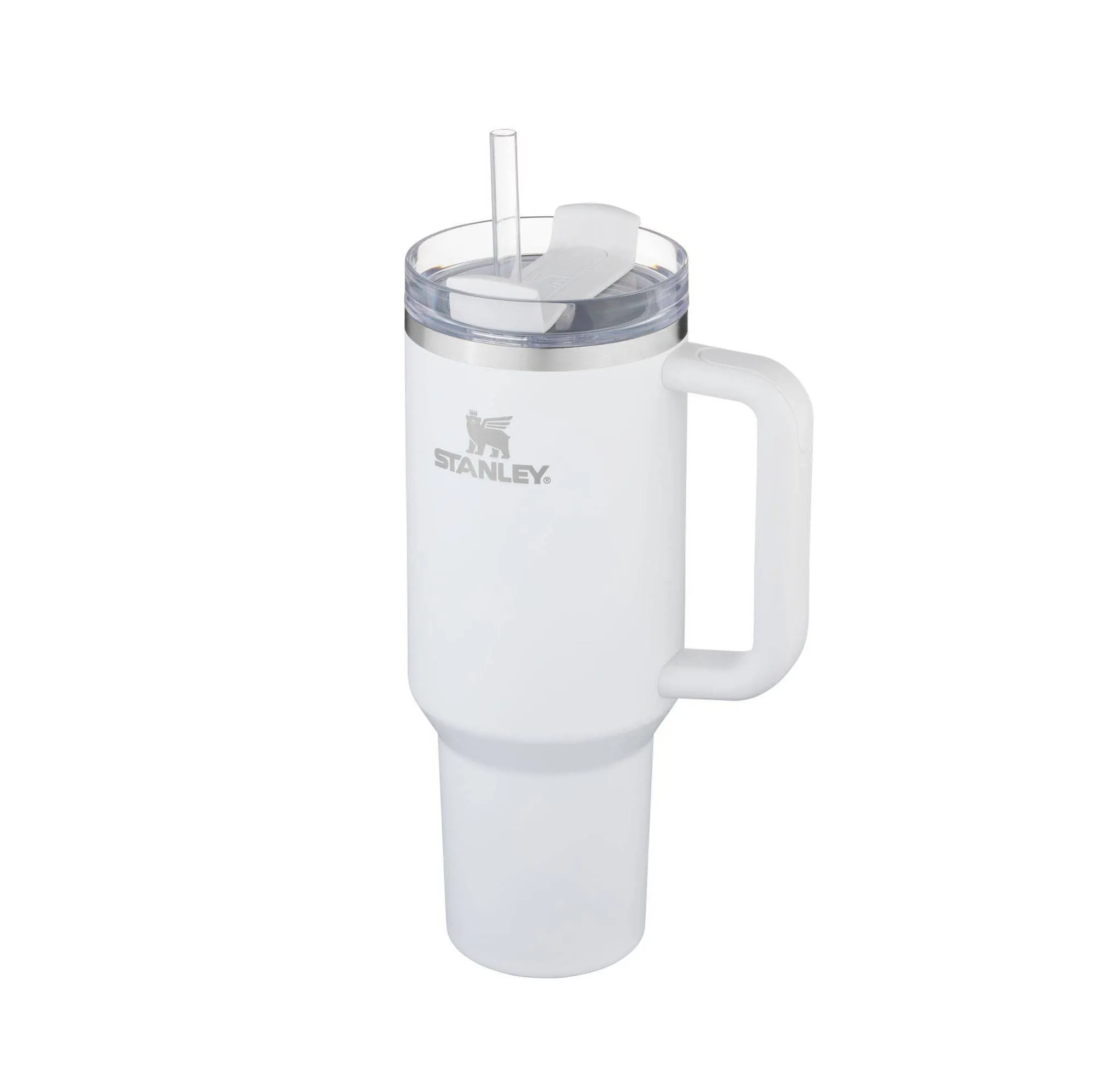 40 oz Stainless Steel H2.0 FlowState Quencher Tumbler- Brilliant White - Image 3