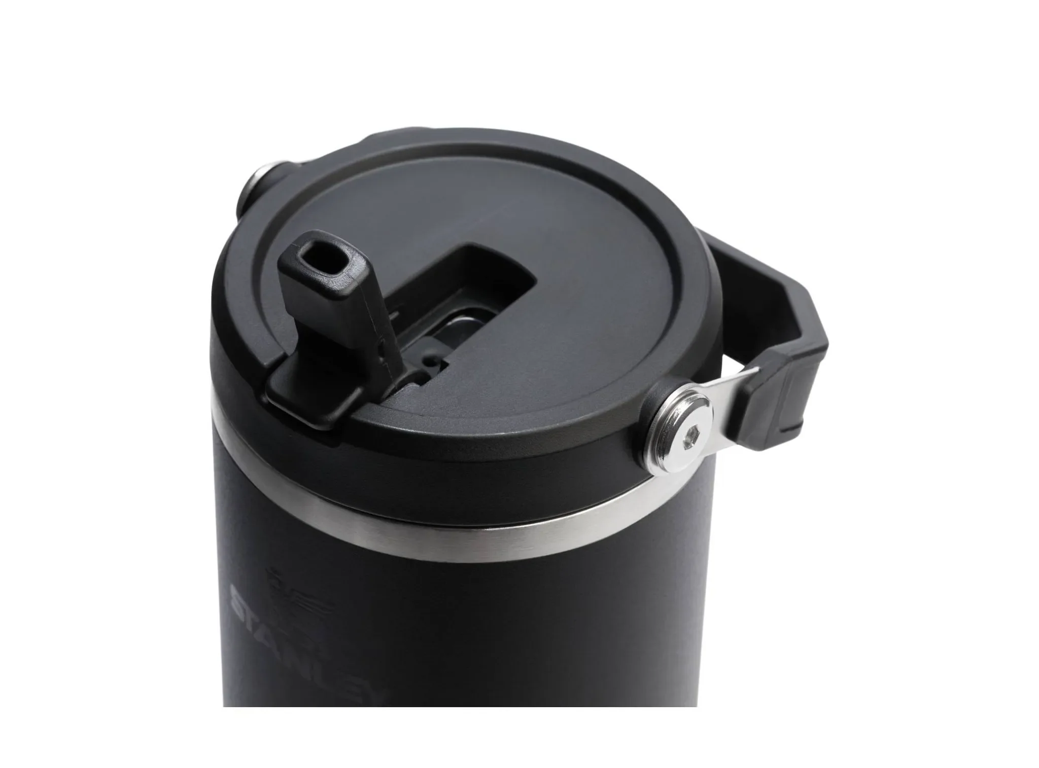 40 oz Stainless Steel Ice Flow Flip Straw Tumbler Black 2.0 - Image 3