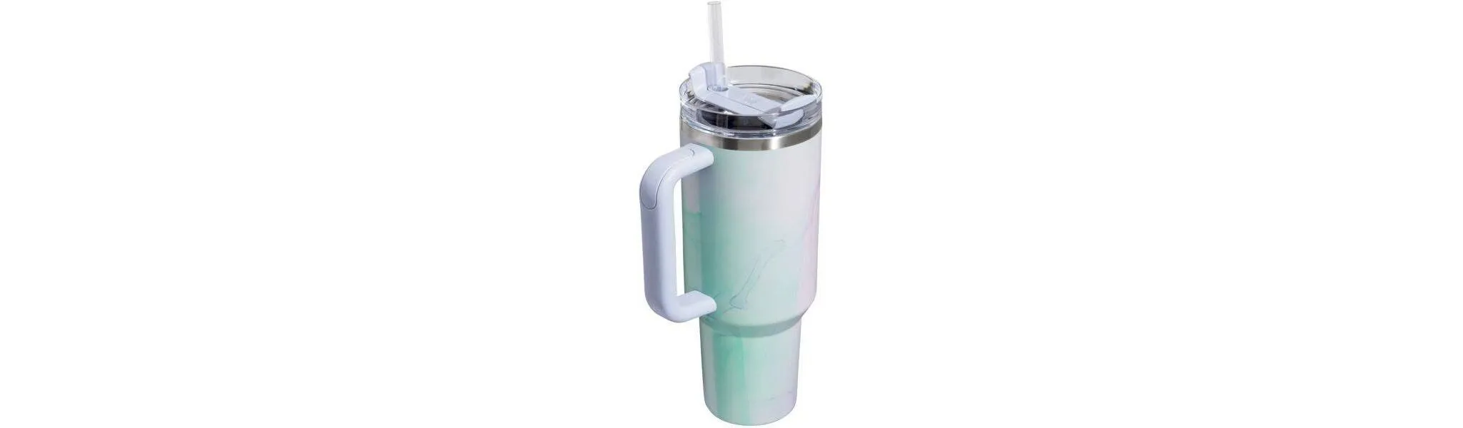 40 oz Stainless Steel Quencher Tumbler - Watercolor - Image 4