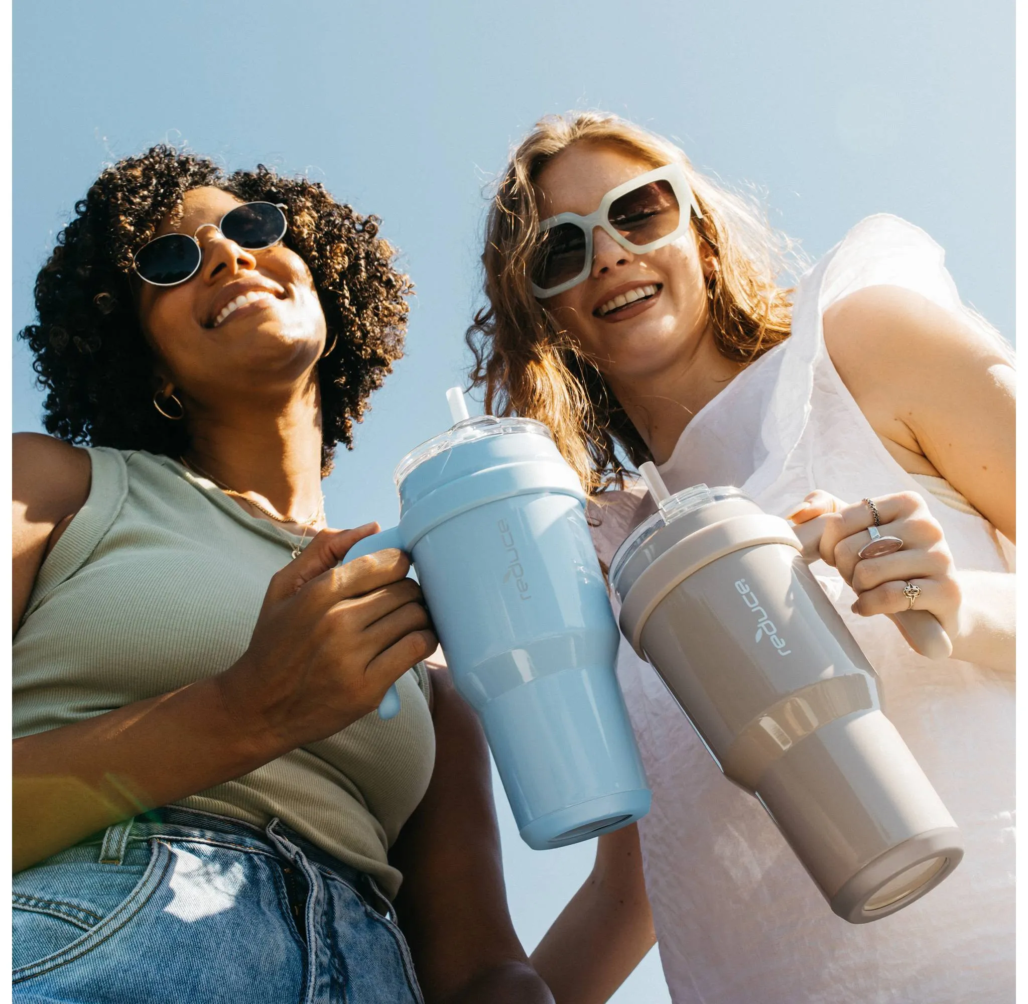 40oz Cold1 Vacuum Insulated Stainless Steel Straw Tumbler Mug Glacier: Dishwasher-Safe, Portable Drinkware - Image 4