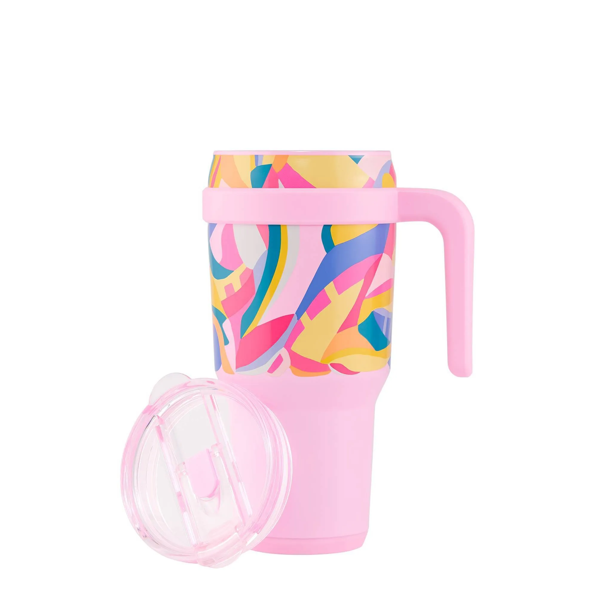 40oz Cold1 Vacuum Insulated Stainless Steel Straw Tumbler Mug - Paradise Pink - Image 2