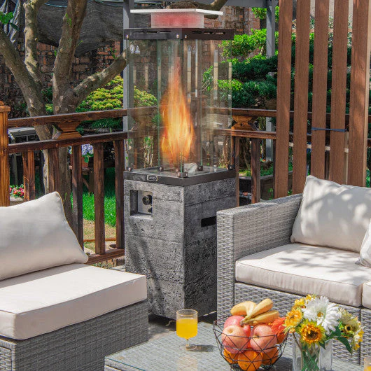 41 000 BTU Propane Patio Heater With Metal Hood-Dark Gray - Image 2