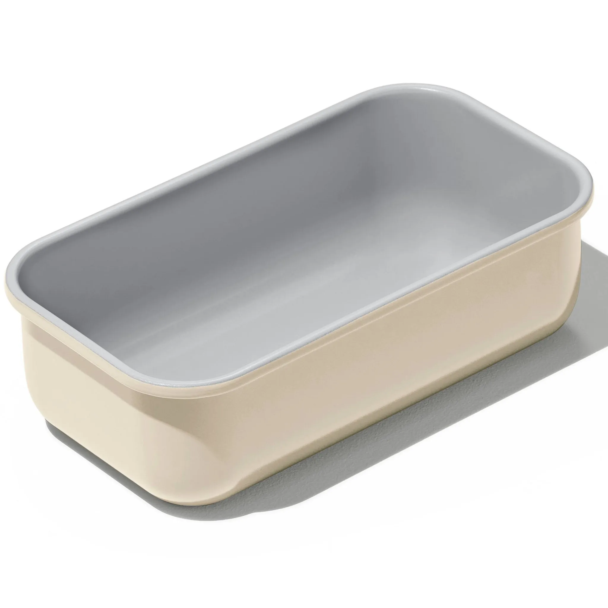 4.49" Nonstick Ceramic Loaf Pan - Beige - Image 2