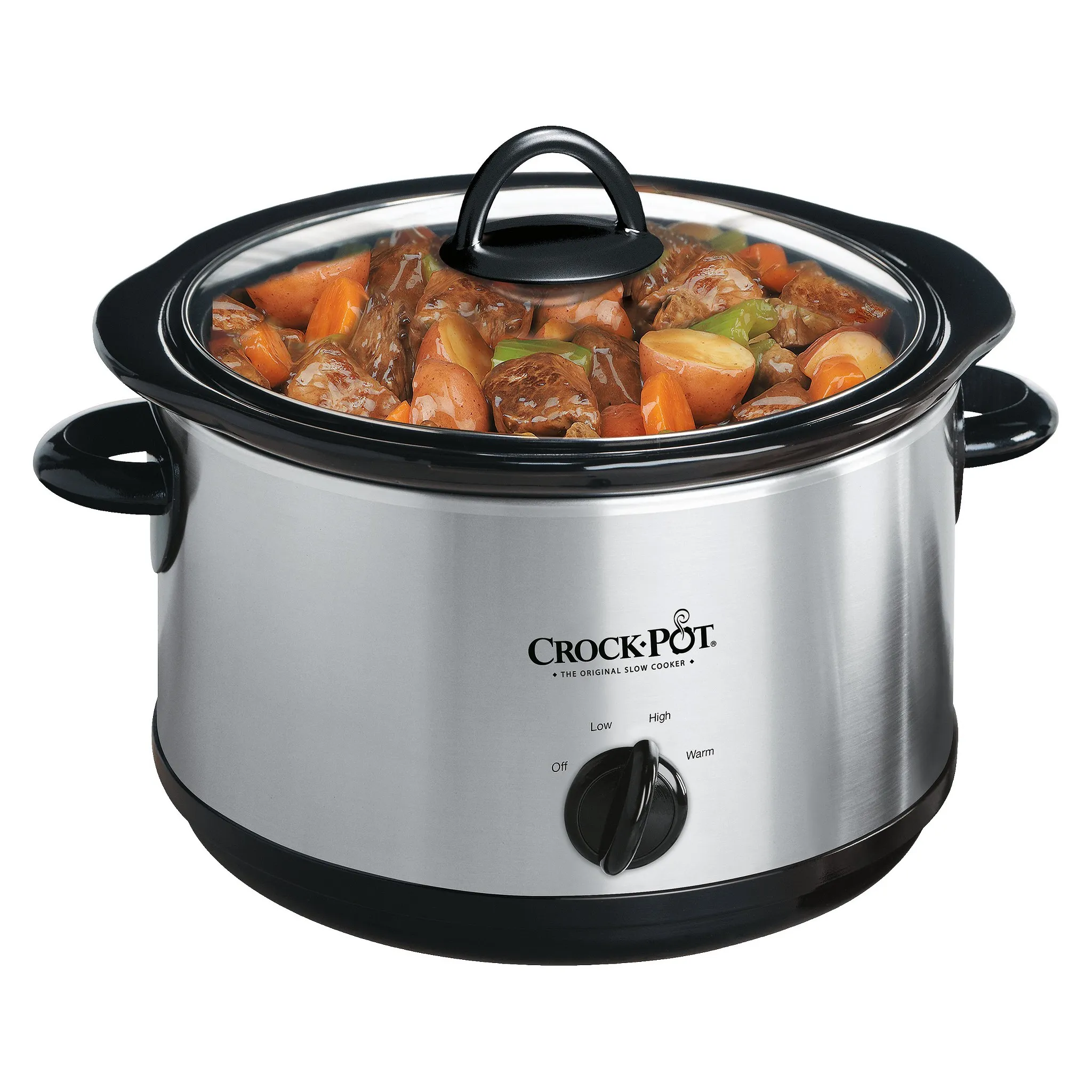 4.5-Quart Manual Slow Cooker - Silver - Image 2