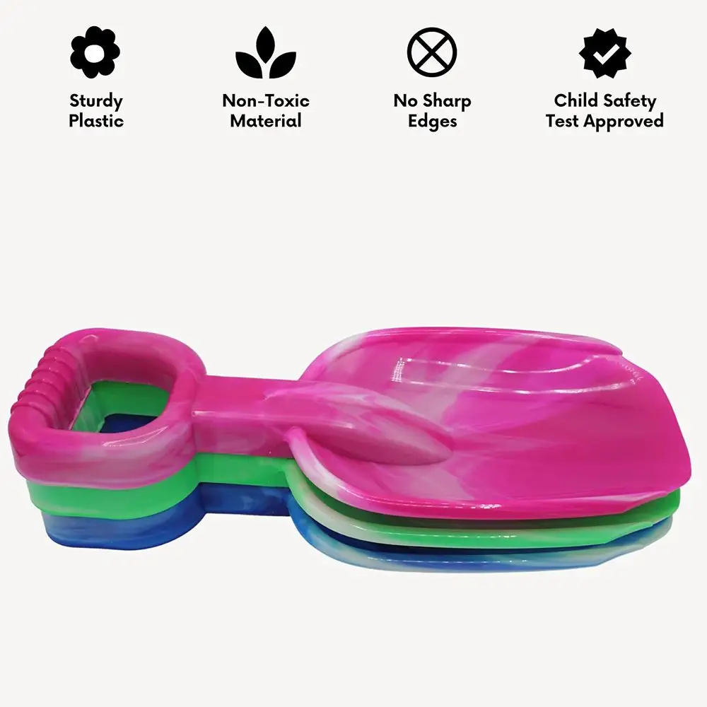 3 Pcs Large 15 Inch Beach Shovel Toy Set - Heavy Duty Plastic Sand Shovels for Kids, Ideal for Ages 3-10 and Outdoor Summer Sandbox Play - Image 7