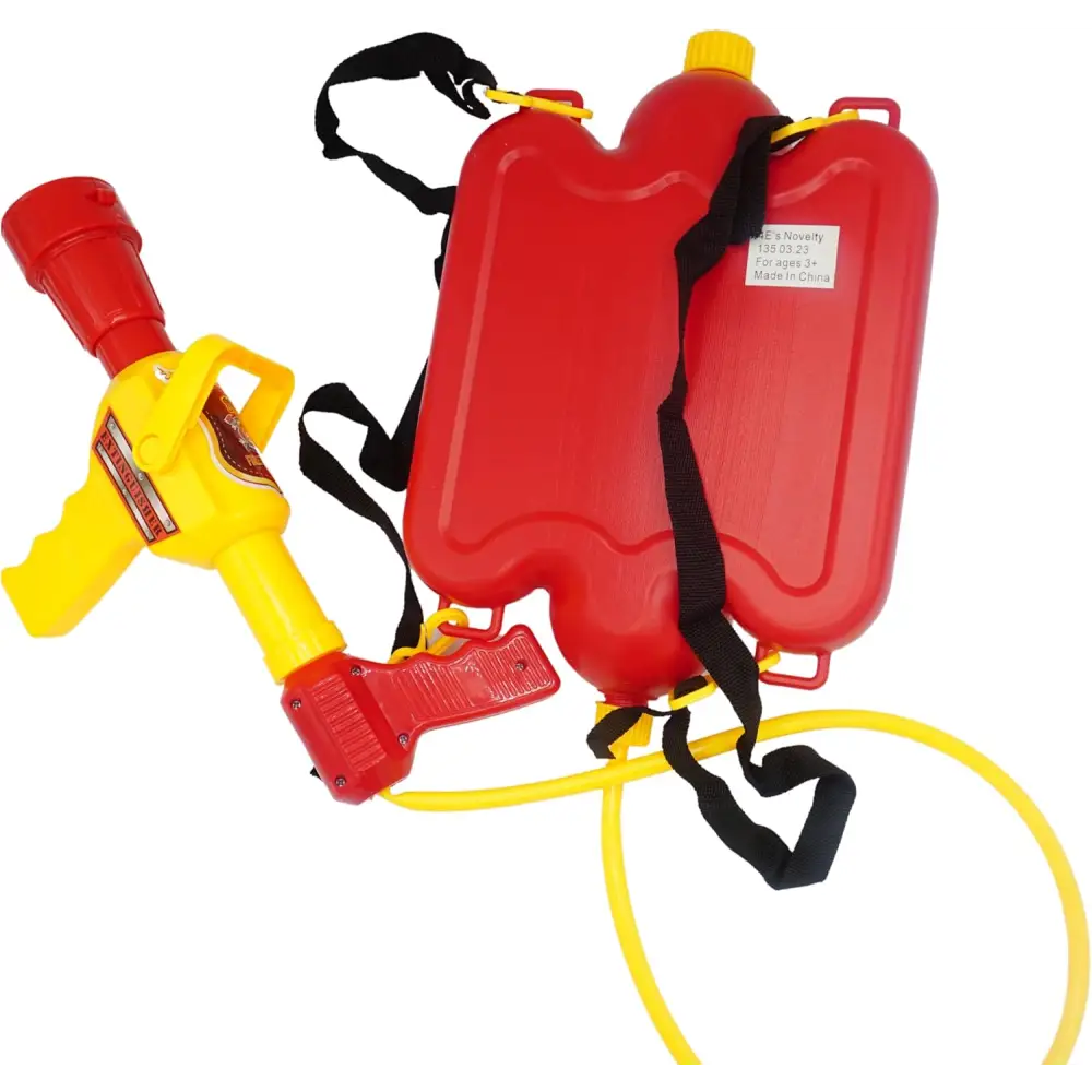 Firefighter Backpack Water Gun Blaster for Kids- Tank With Hose Shooter, Super Water Squirt Suitable for Outdoor Play Boys & Girls, Fireman Pretend Play - Image 7
